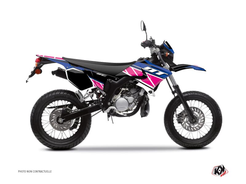 kit graphique 50cc replica yamaha dt 50 rose