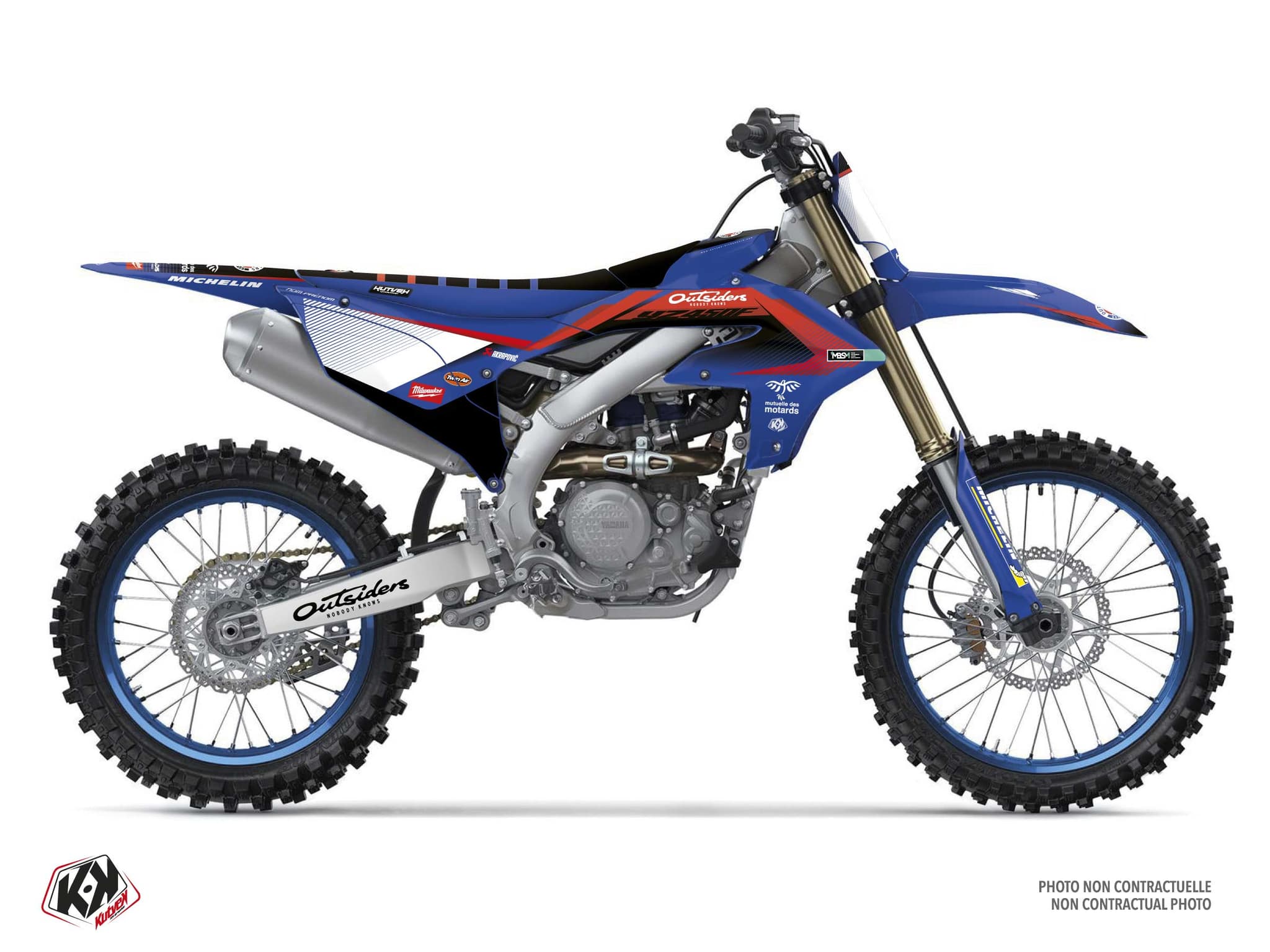 Replica Team Outsiders K26 Dirt Bike Yamaha YZ 450 F Graphic Kit