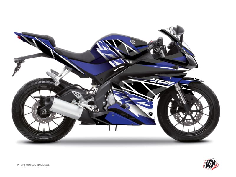 kit graphique moto yamaha r125 replica bleu | Yamaha | Kutvek