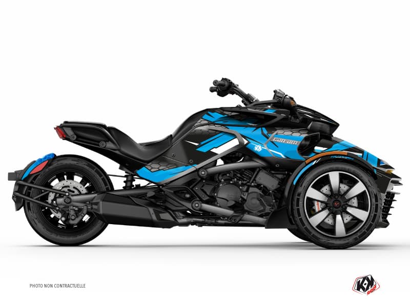 Kit graphique Hybride Replica Can Am Spyder F3 Bleu