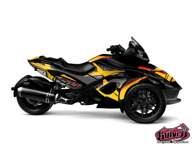 Kit graphique Hybride Replica Can Am Spyder RT Limited Jaune