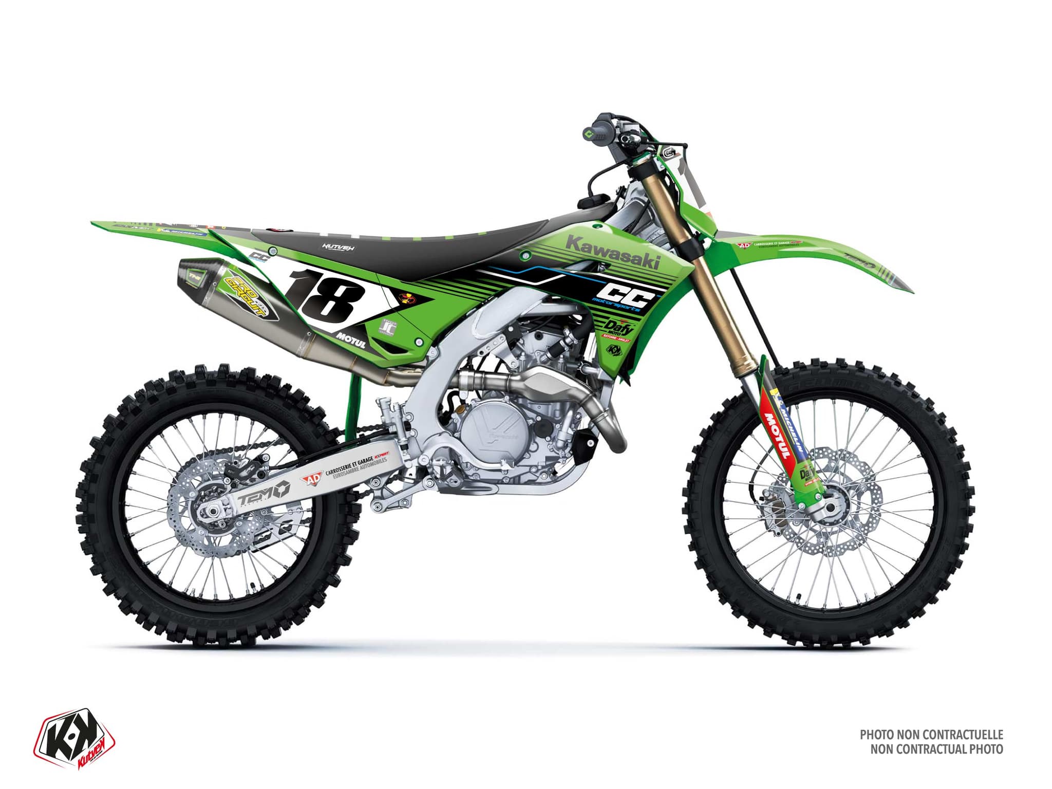 Graphic Kit Dirt Bike Kawasaki KX 450 F Replica Team CC Motorsport K25