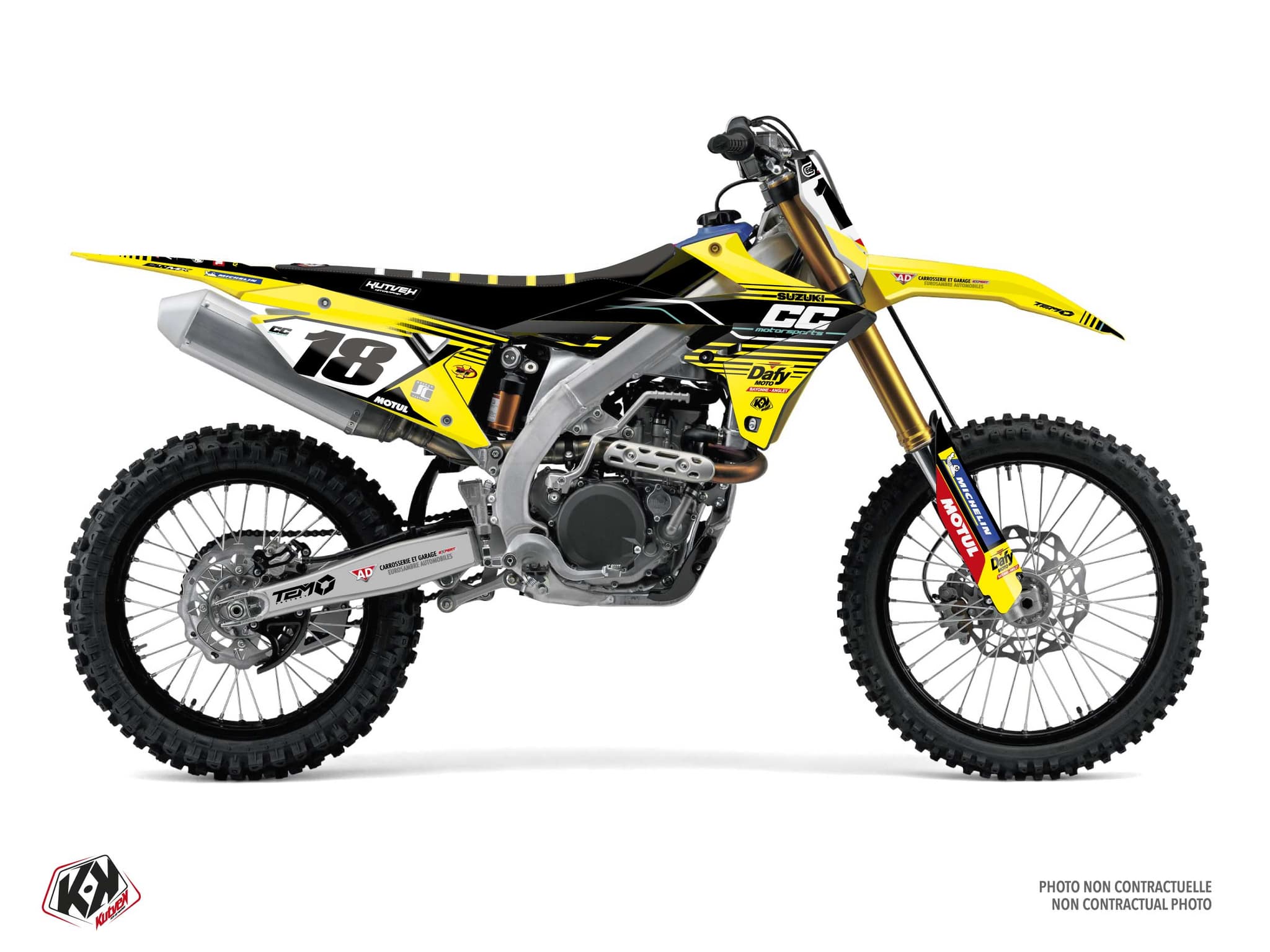 Suzuki RM-Z 450 Dirt Bike Replica Team CC Motorsport K25 Graphic Kit