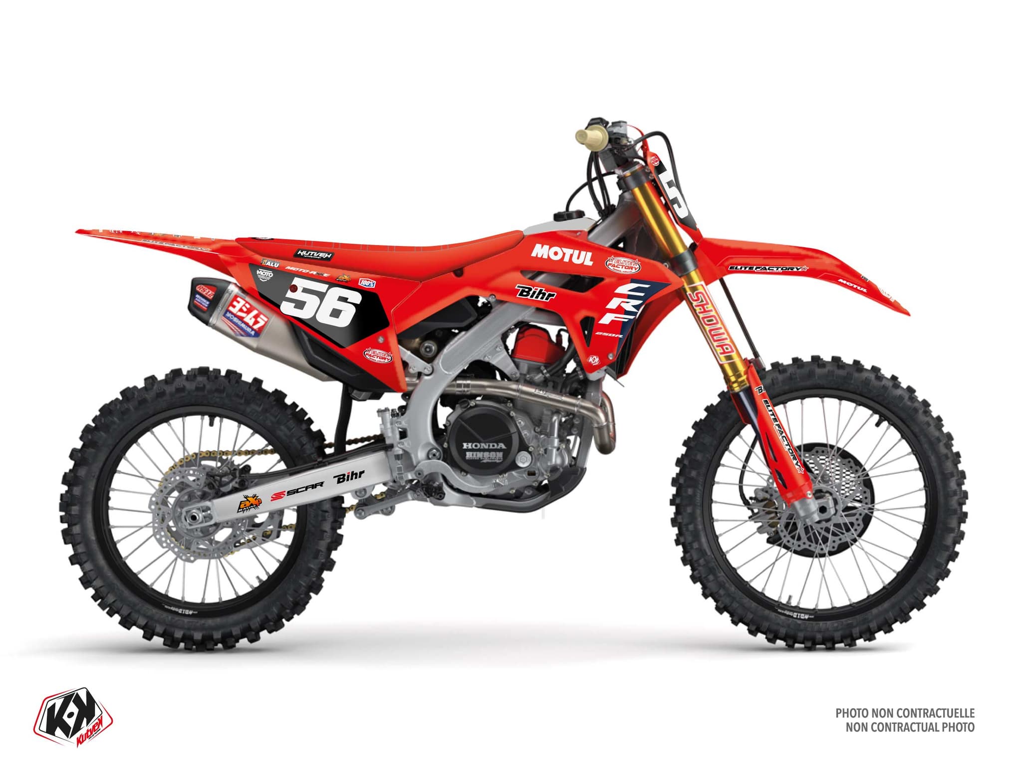 Kit graphique Motocross HONDA CRF 250 R REPLICA TEAM ELITE MOTO 15