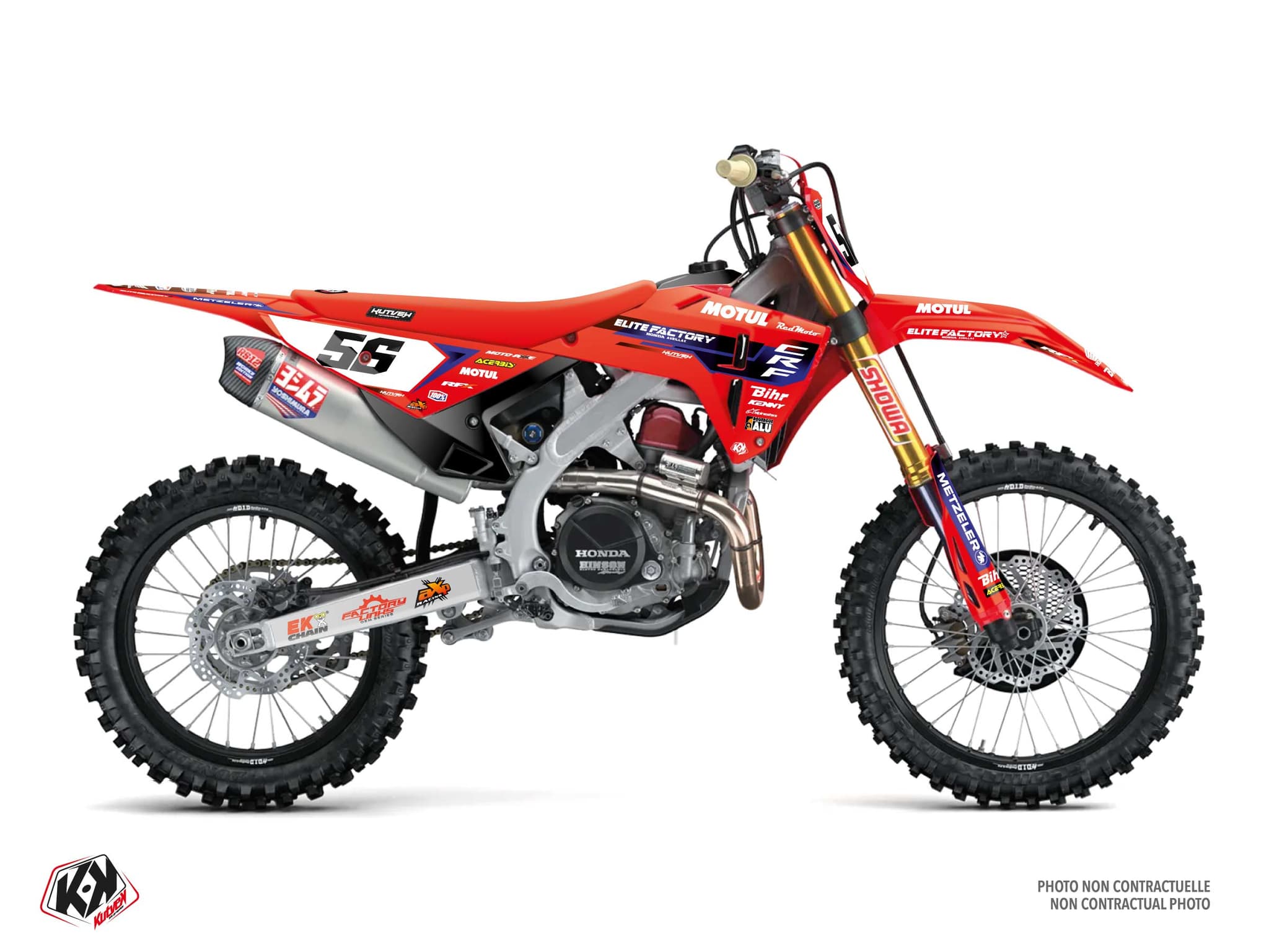 Graphic Kit Replica Team Elite Street Bike 15 K26 Dirt Bike Honda CRF 450 R