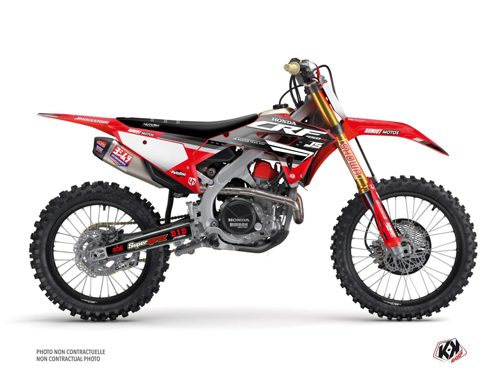 kit graphique motocross honda crf 450 r replica team js k22