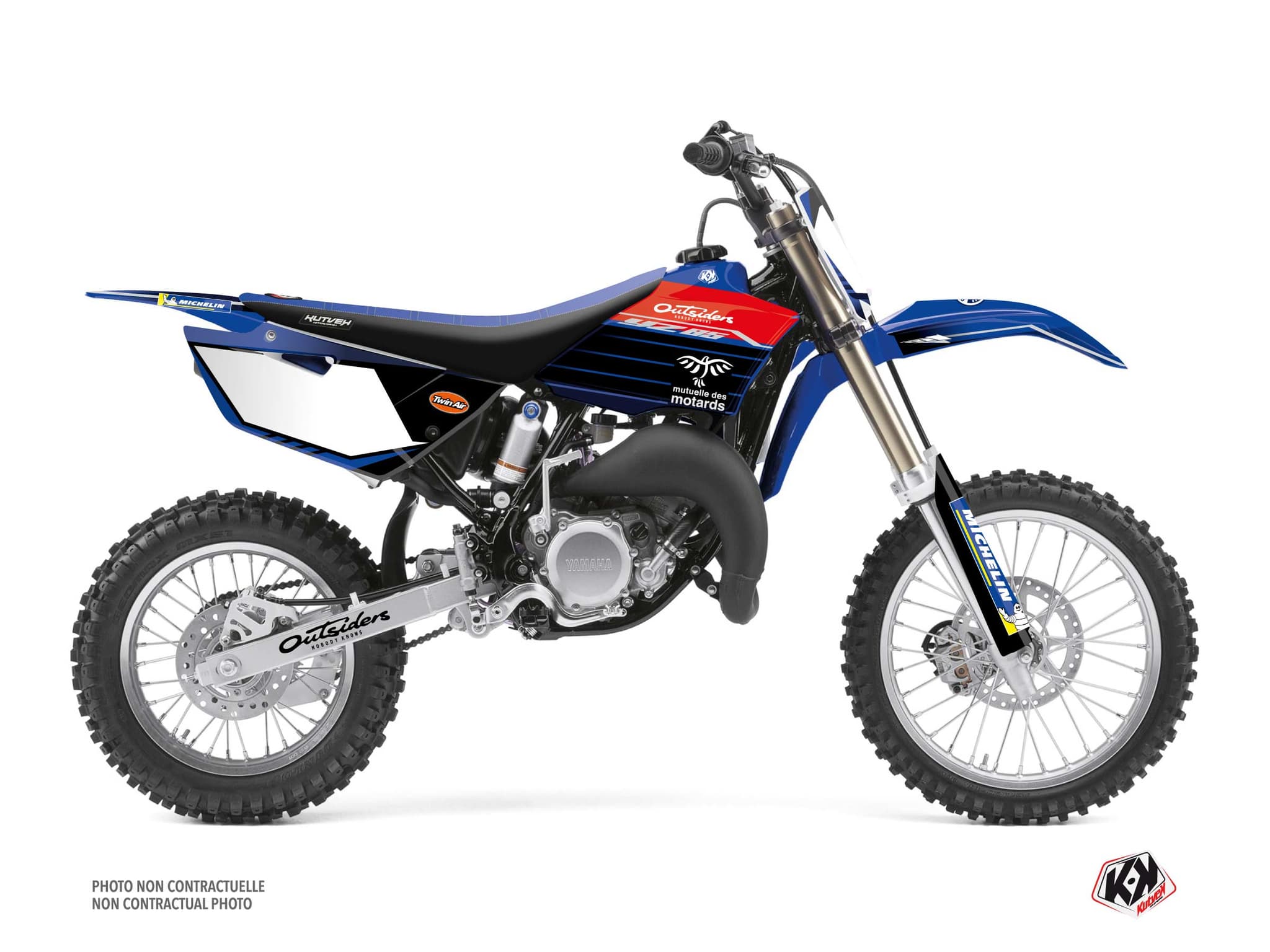 Yamaha 85 YZ Dirt Bike Replica Team Outsiders K22 Graphic Kit | 85 YZ | Kutvek