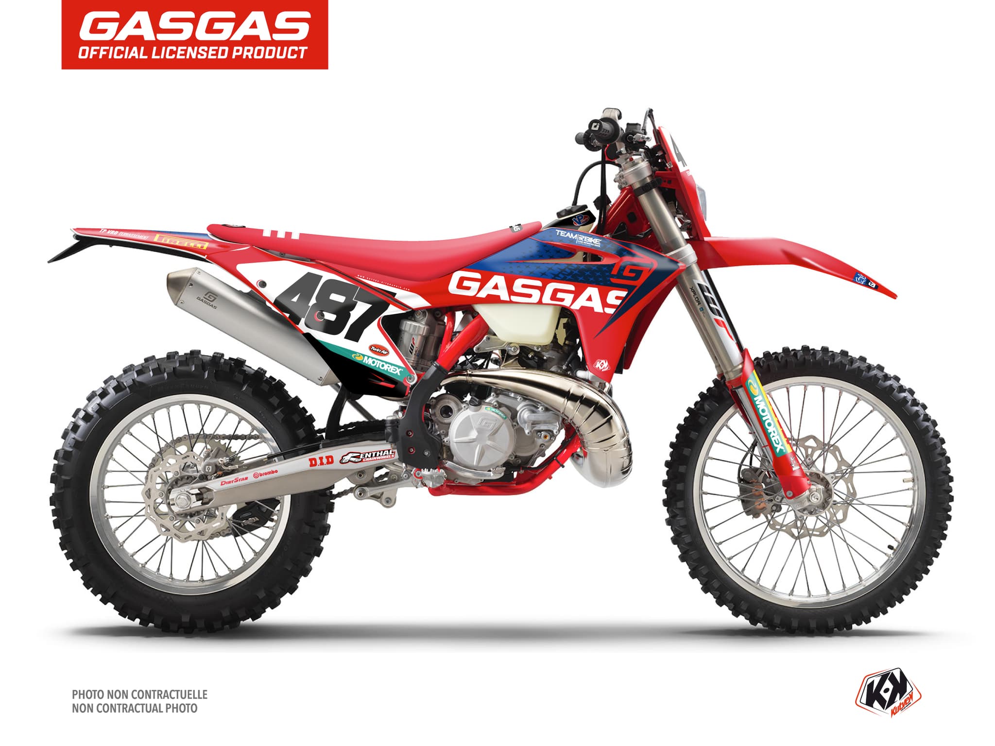 kit graphique motocross replica team rbike gasgas ecf