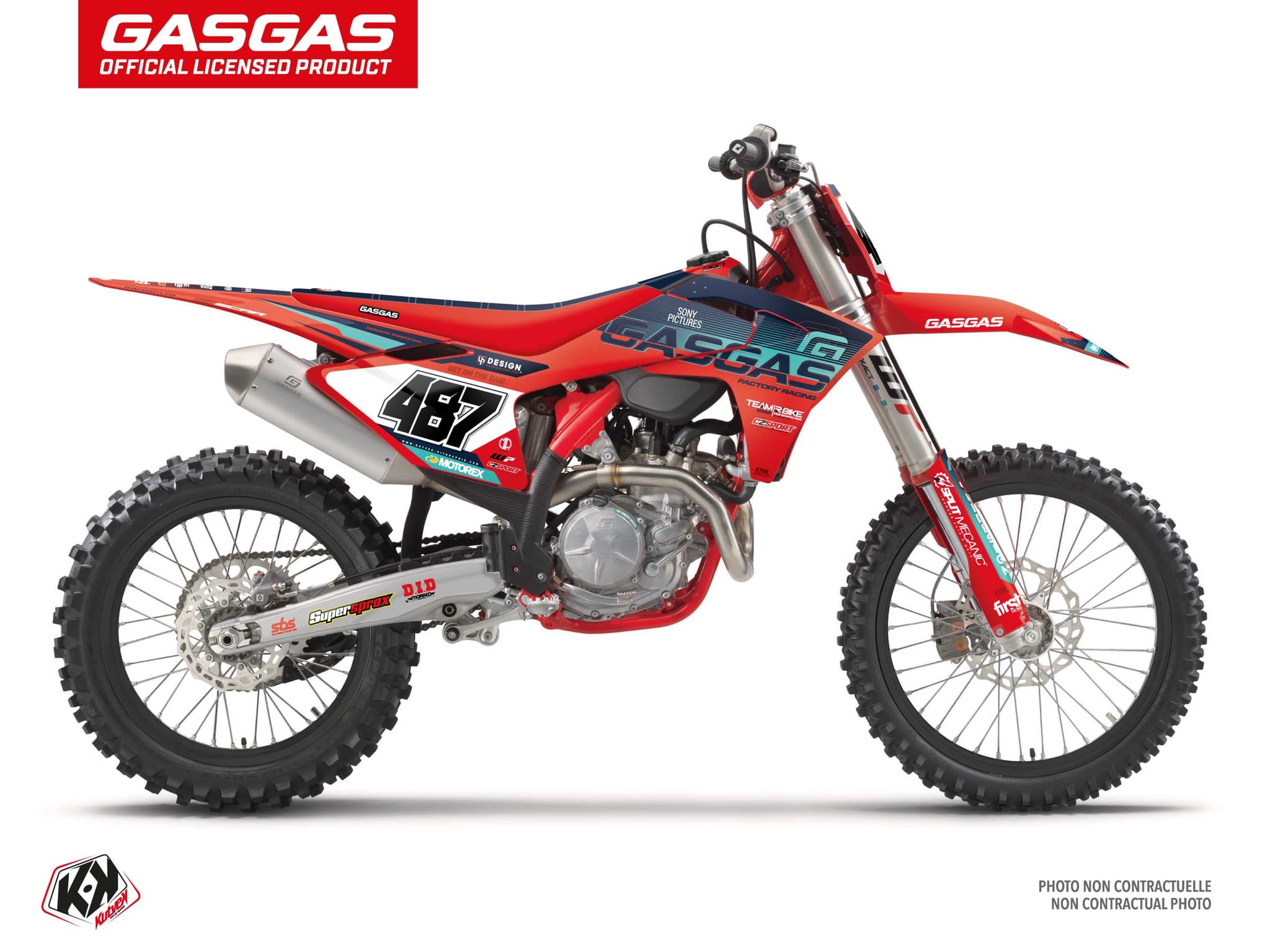 kit graphique motocross gasgas mc 450 f replica team rbike k24