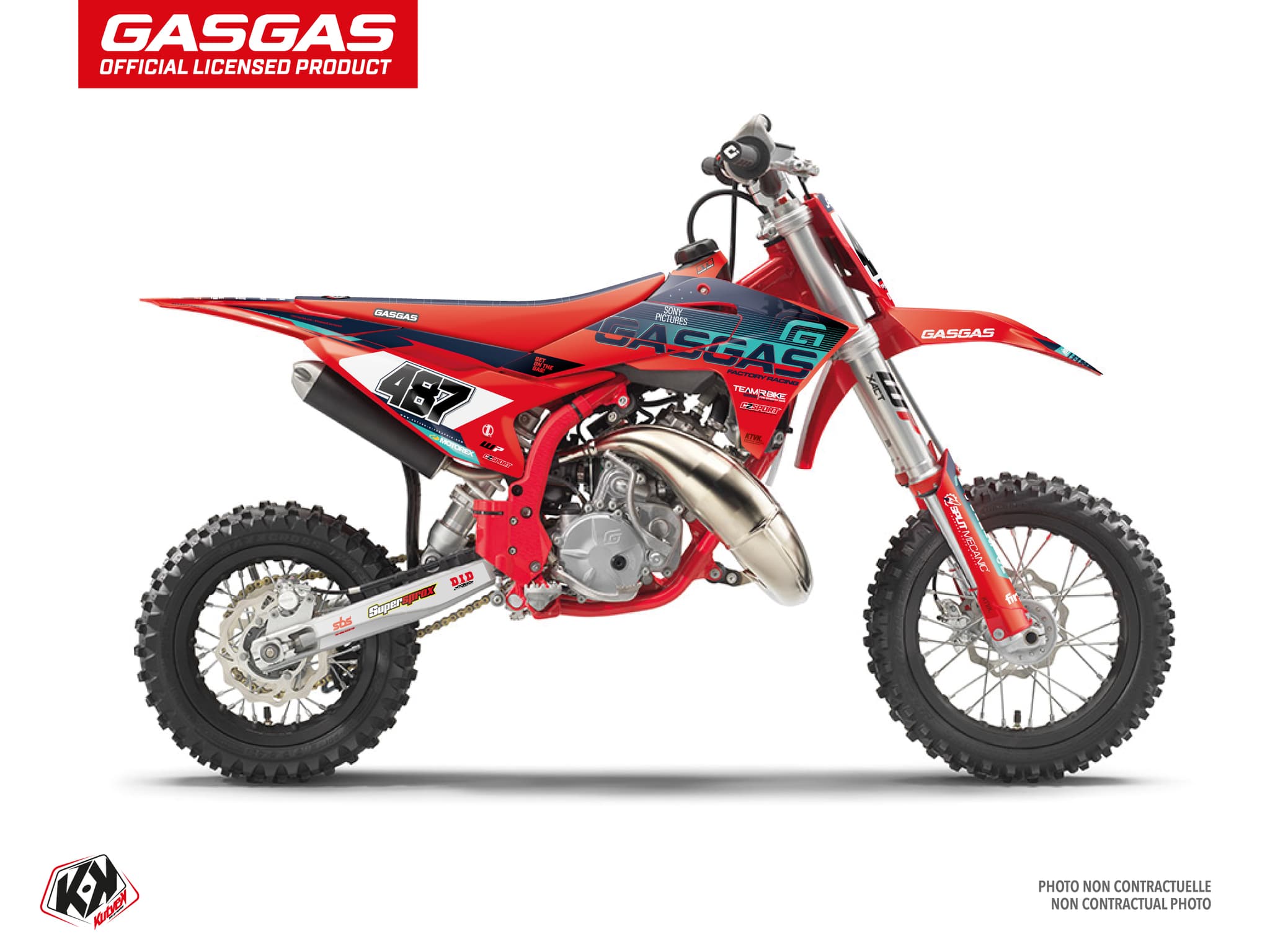 Dirt Bike GASGAS MC 50 REPLICA TEAM RBIKE graphic kit