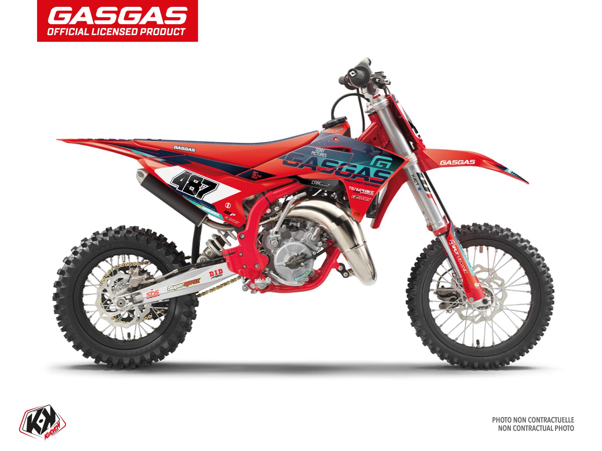 Kit graphique Motocross GASGAS MC 65 REPLICA TEAM RBIKE