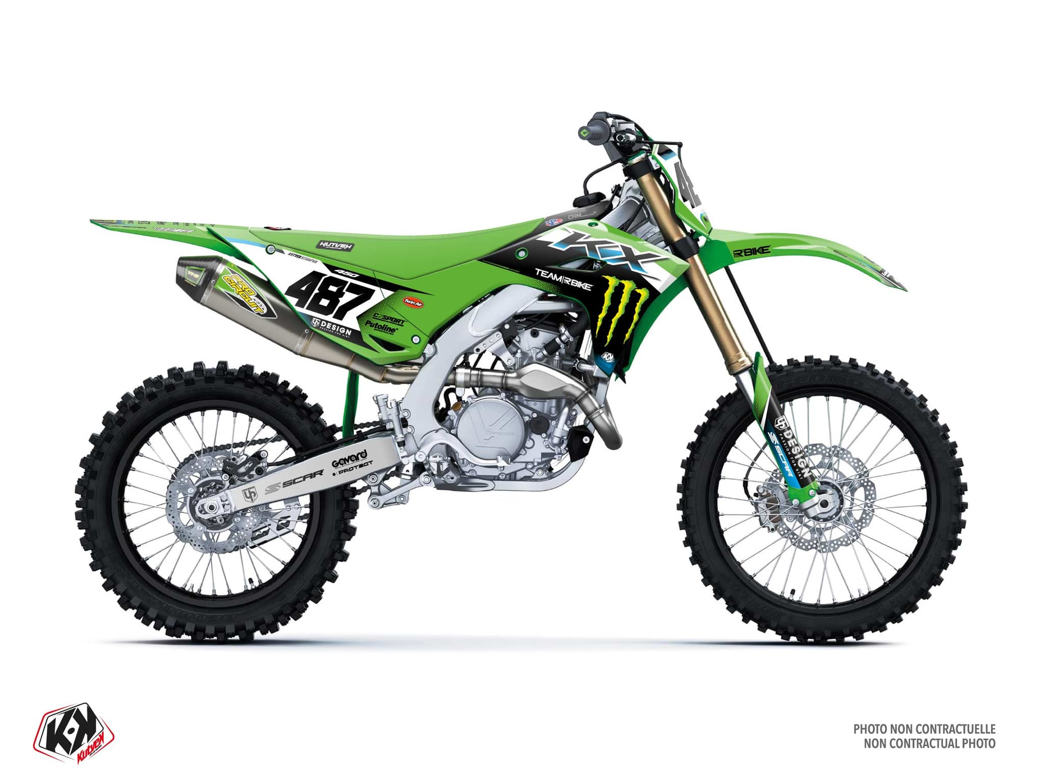 Replica Team RBike K25.3 Dirt Bike Kawasaki KX 450 F Graphic Kit