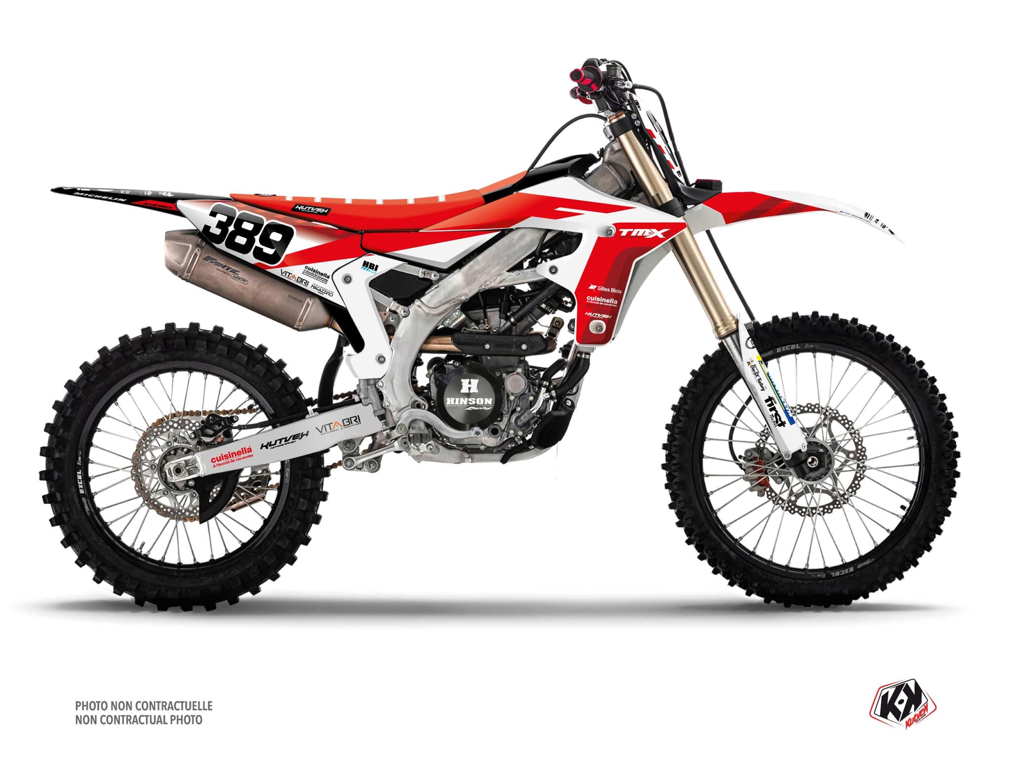 kit graphique motocross fantic xx 450 f replica team tmx k24