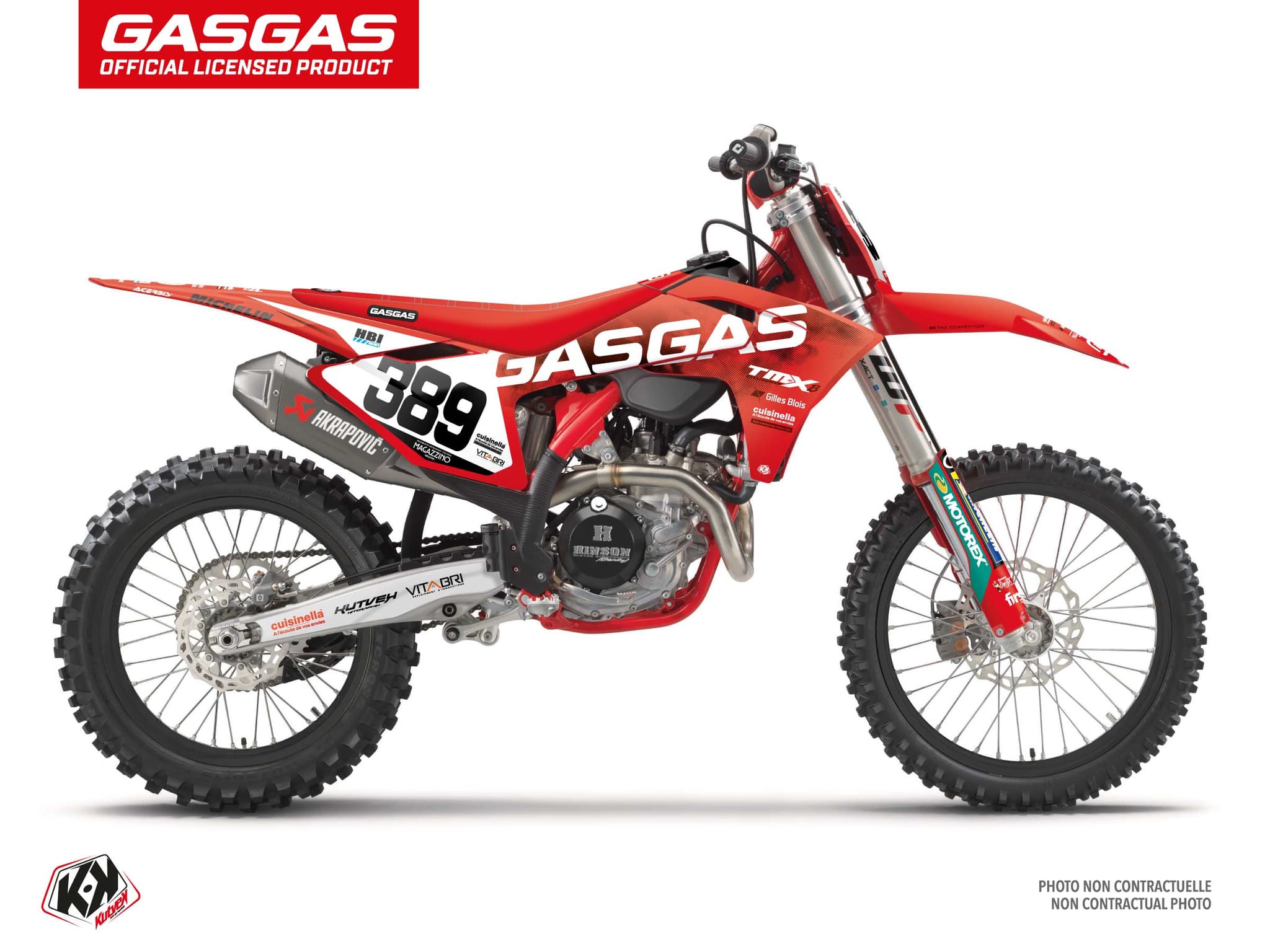 kit déco motocross gasgas mc 450 f replica team tmx k24