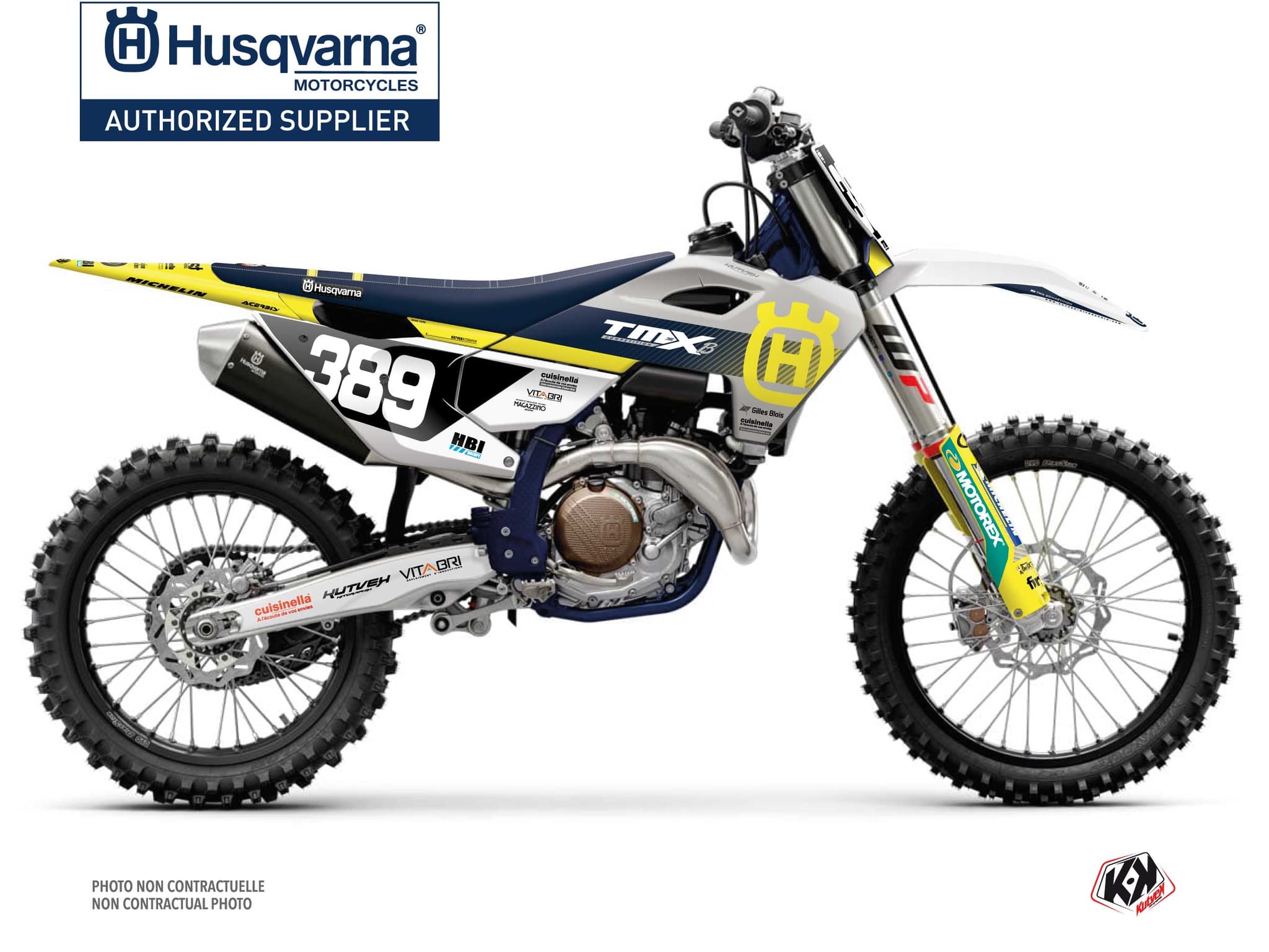 Dirt Bike Husqvarna FC 250 Replica Team TMX K24 Graphic Kit