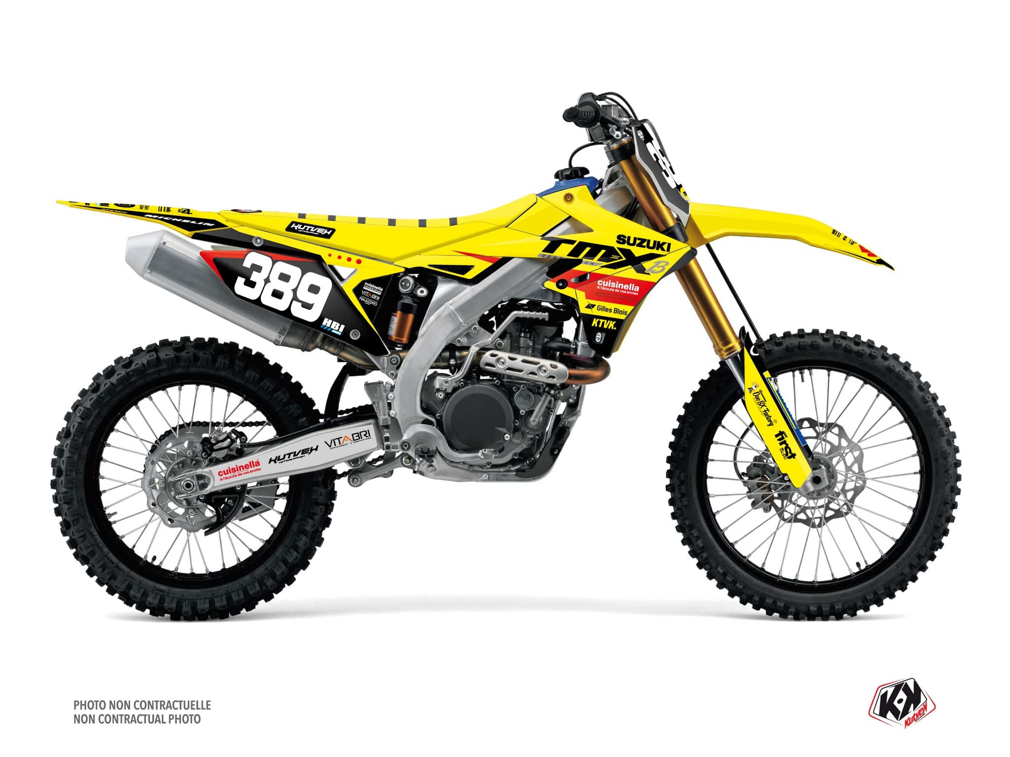 Dirt Bike Suzuki RM-Z 250 Replica Team TMX K24 Graphic Kit