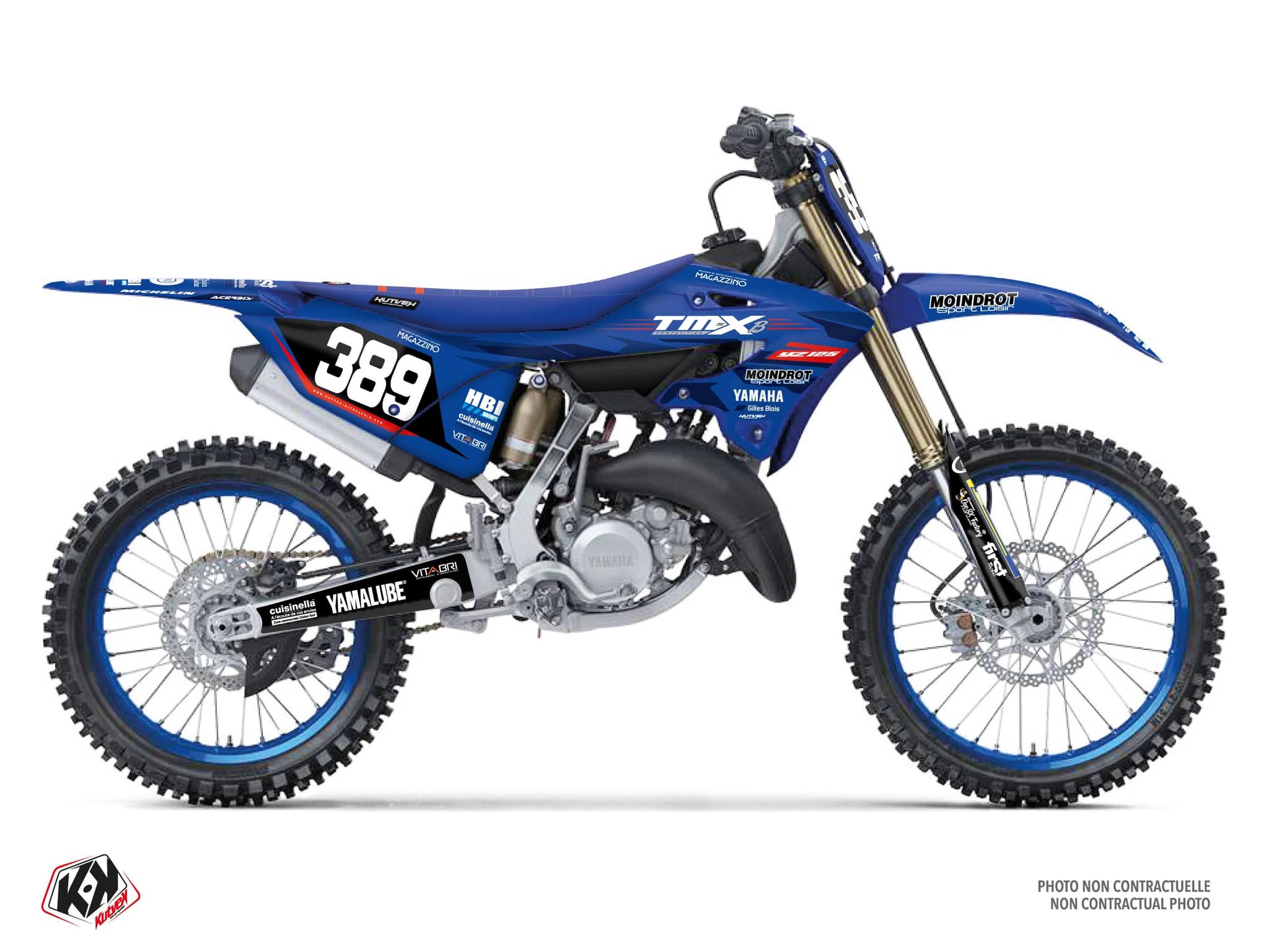 Dirt Bike Yamaha YZ 125 Replica Team TMX K24 Graphic Kit