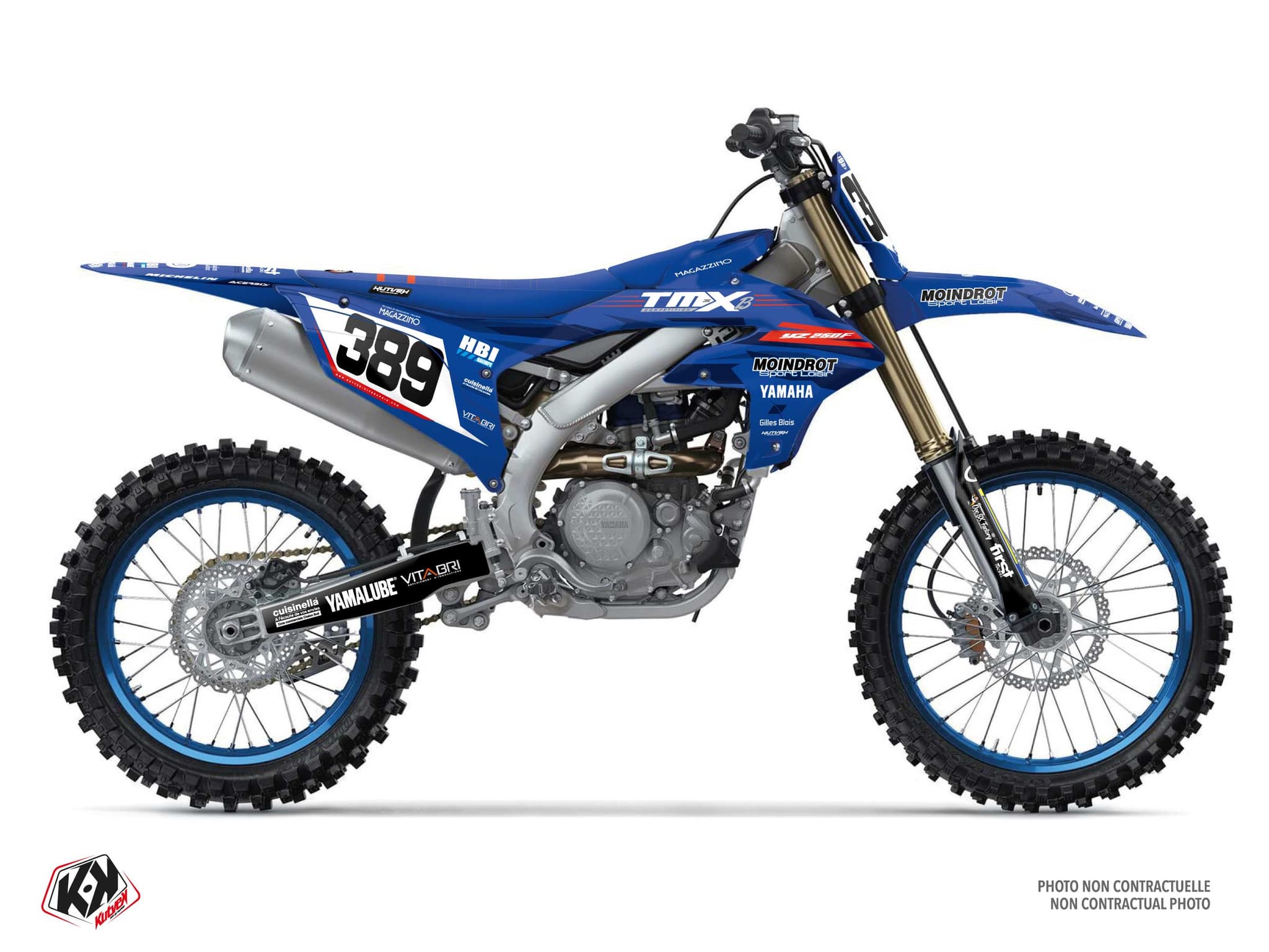 Dirt Bike YAMAHA YZ 450 F REPLICA TEAM TMX graphic kit