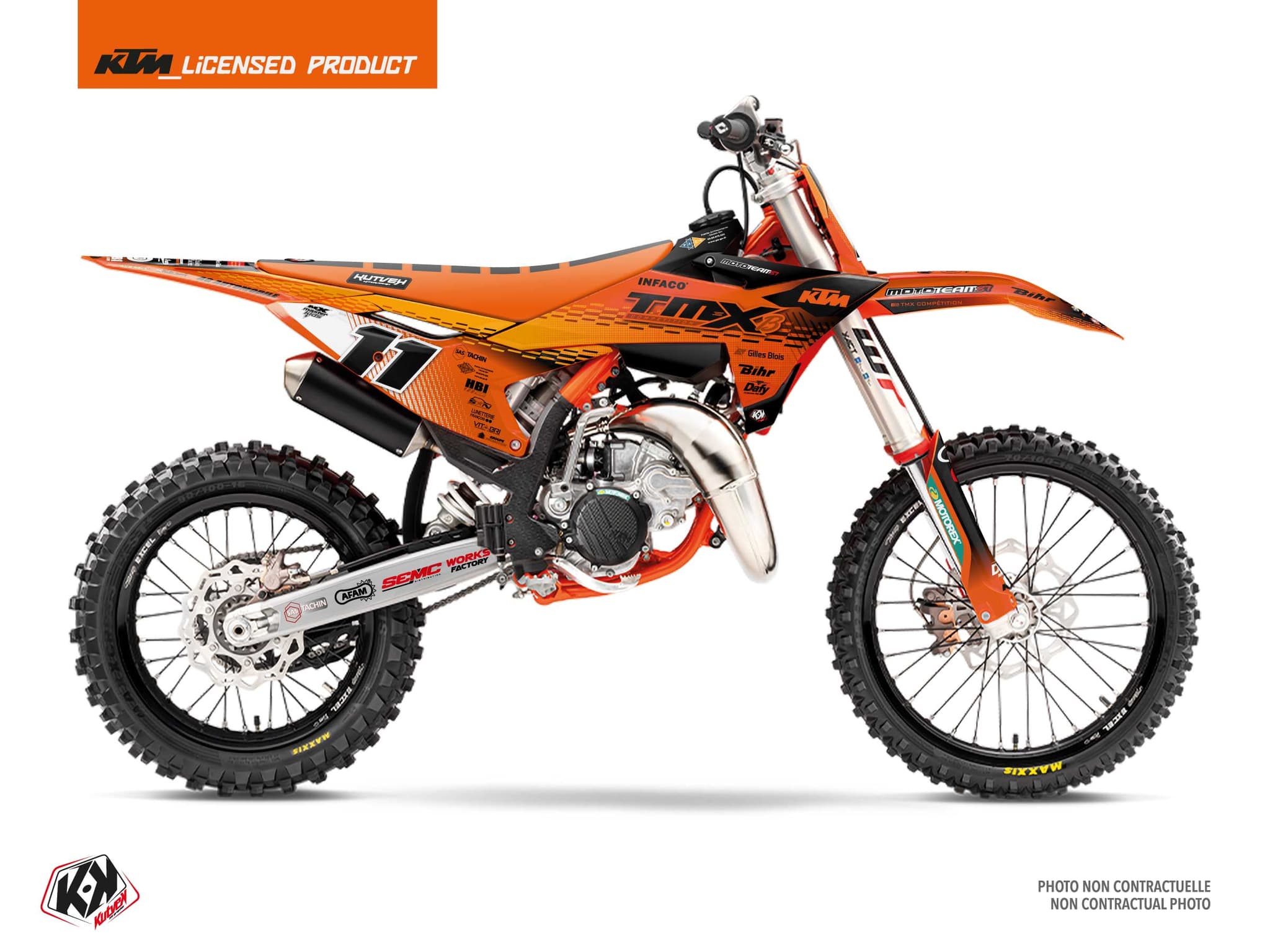 Dirt Bike KTM SX 85 REPLICA TEAM TMX Orange graphic kit