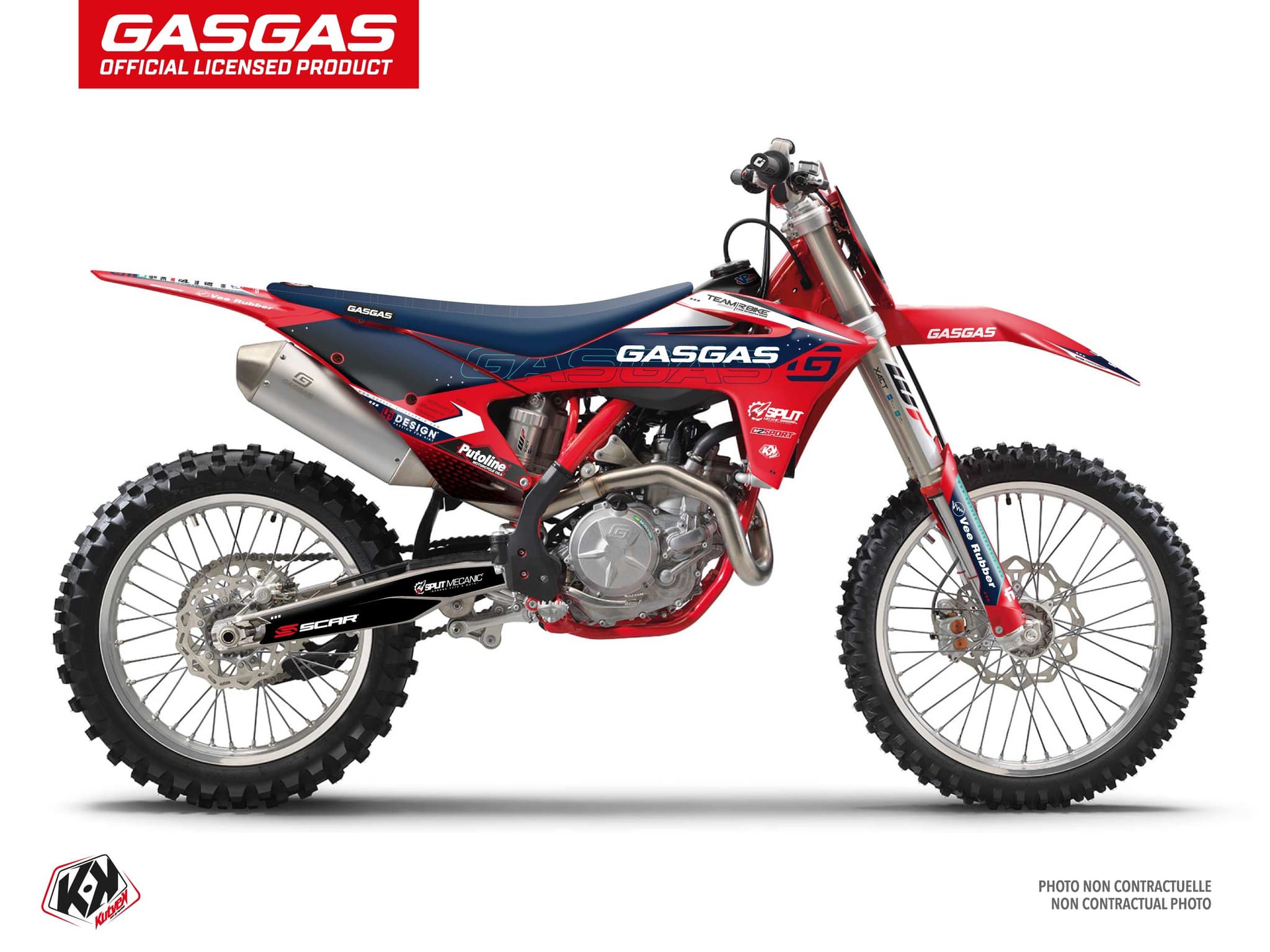 deko-set moto-cross gasgas mc 250 f replica team rbike k23