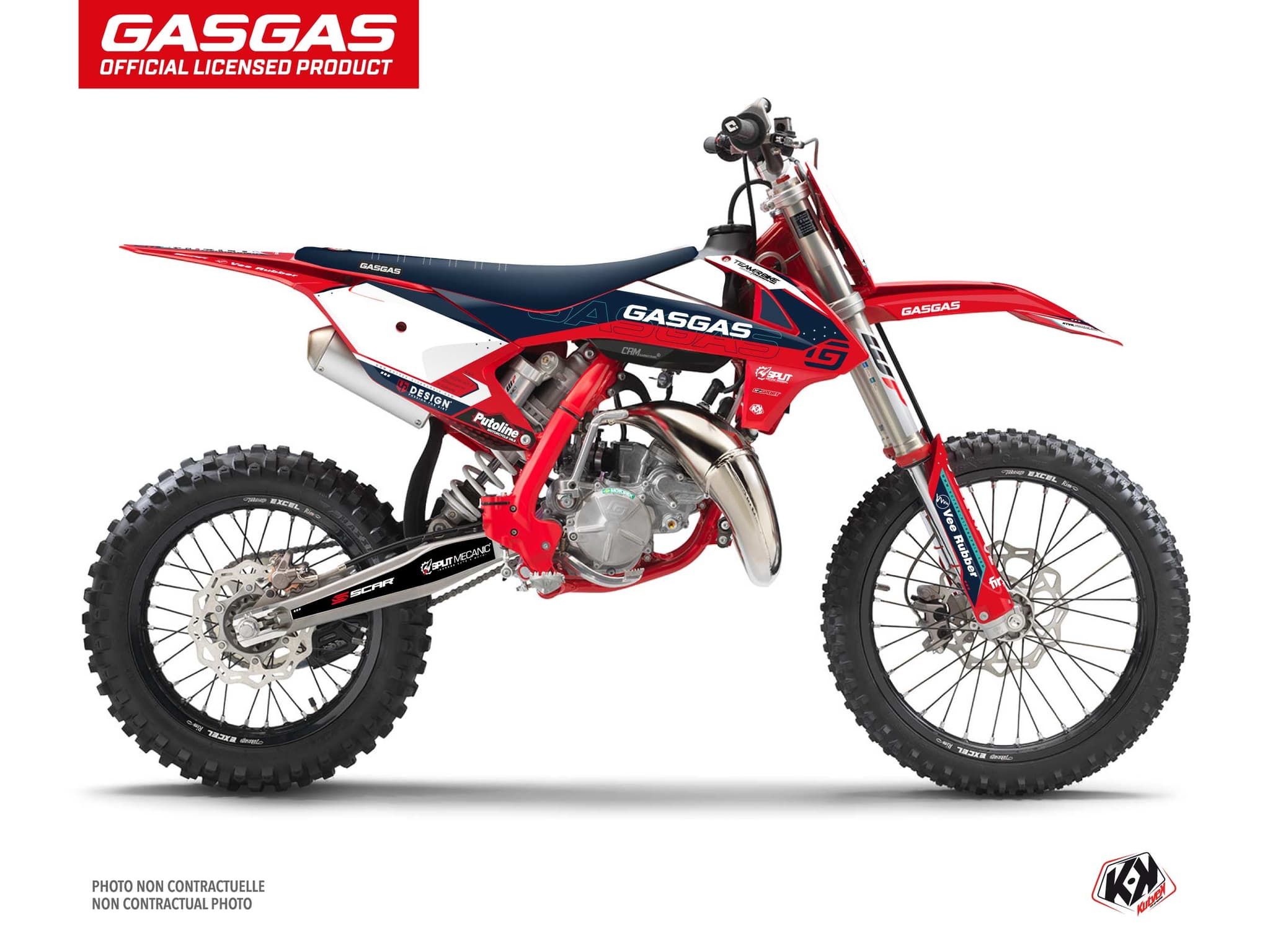 deko-set moto-cross gasgas mc 85 replica team rbike k23