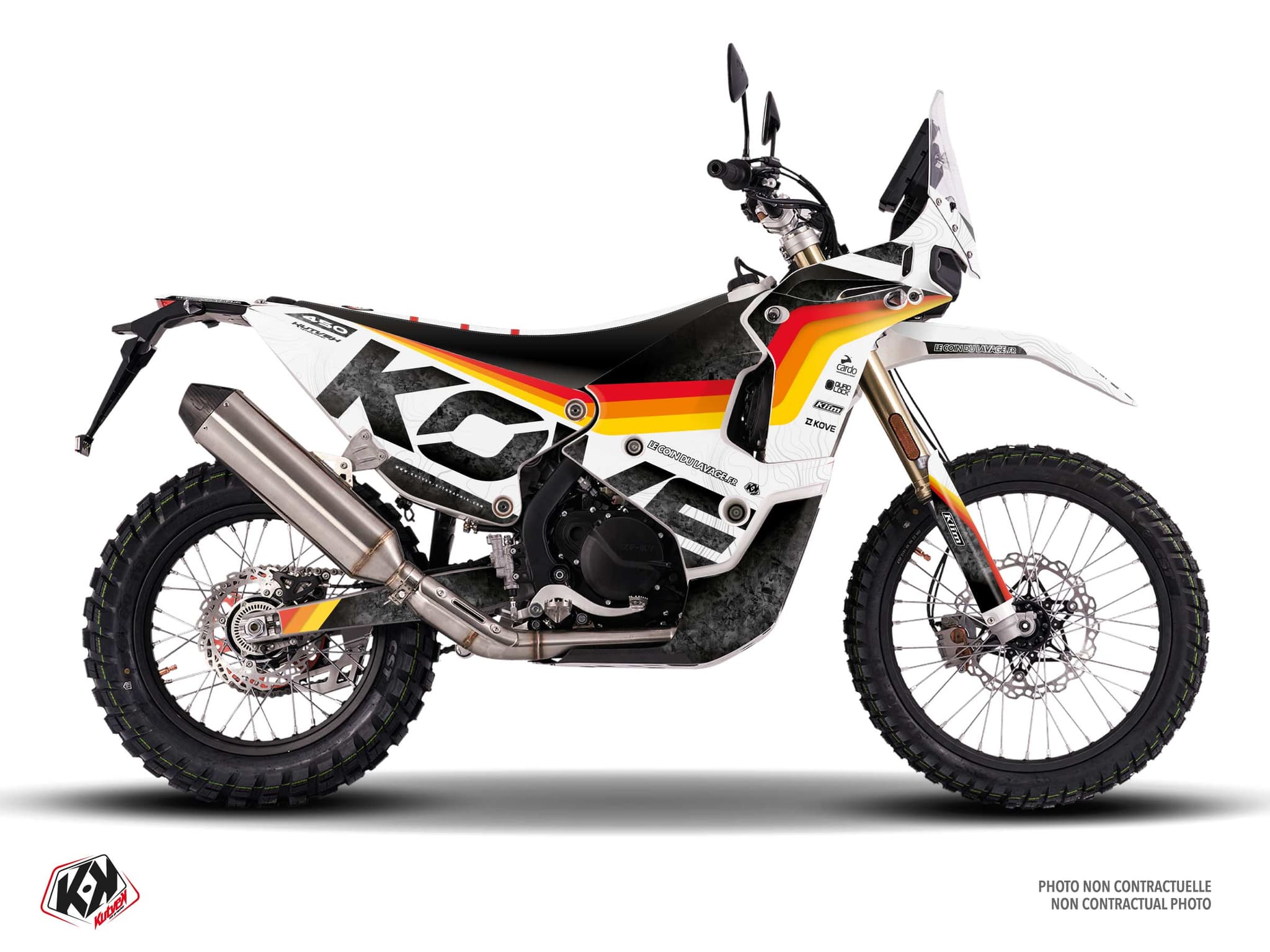 kit graphique motocross kove rally 450 replica thehusq k25