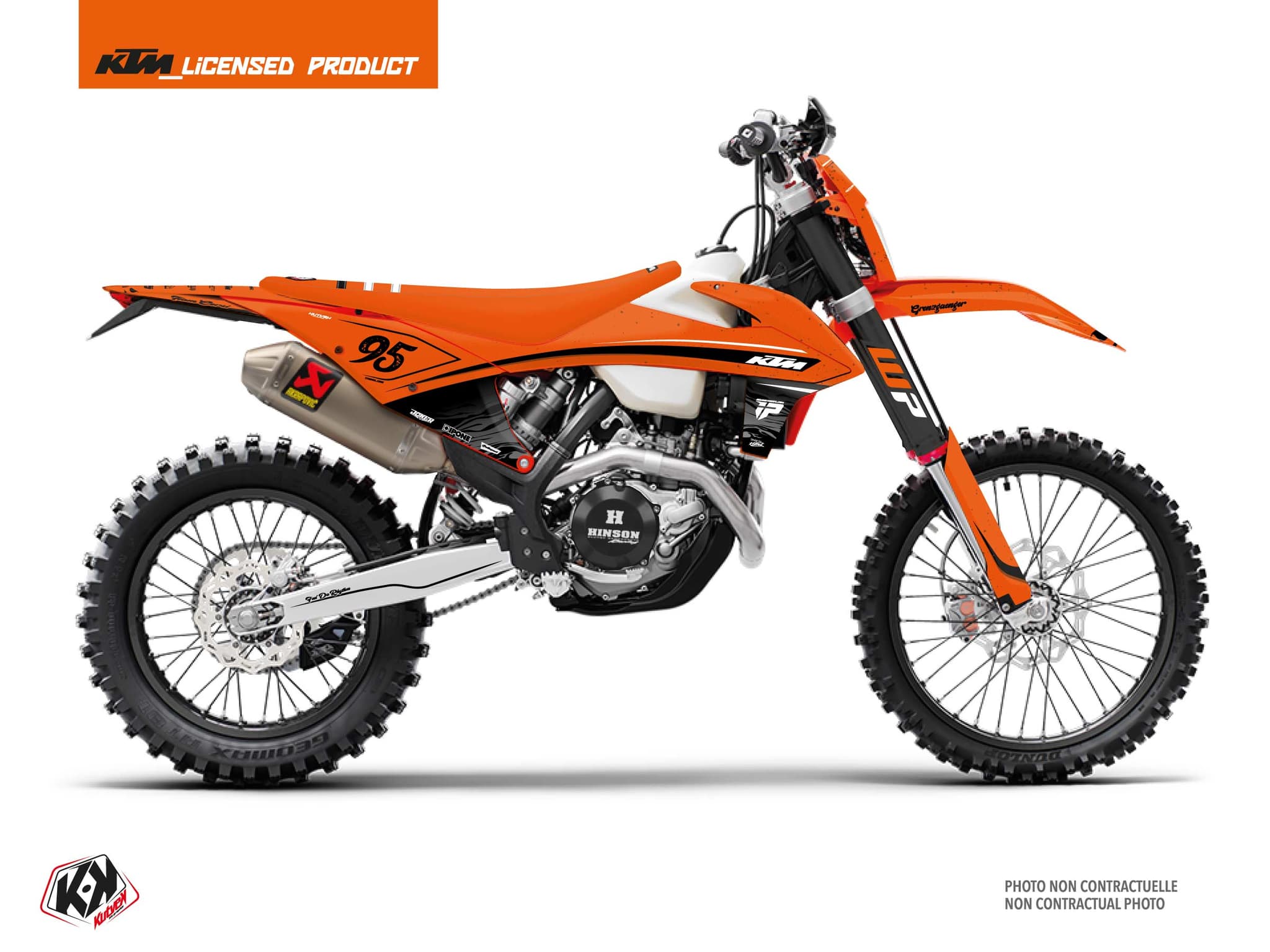dirt bike ktm exc excf replica thomas corsi feel da rythm orange graphic kit