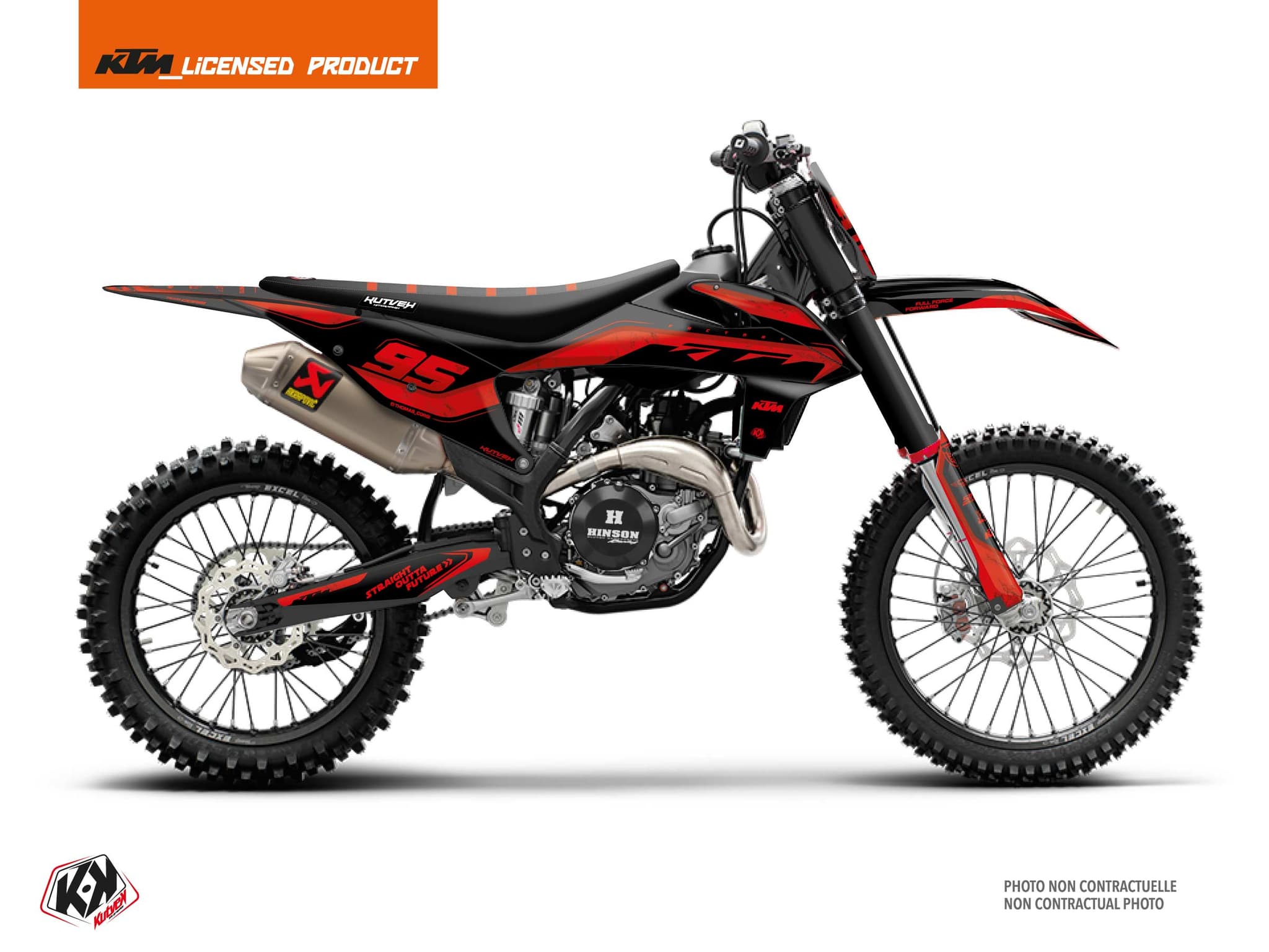 Graphic Kit Dirt Bike KTM SX 450 F Replica Thomas Corsi Future Black-Red