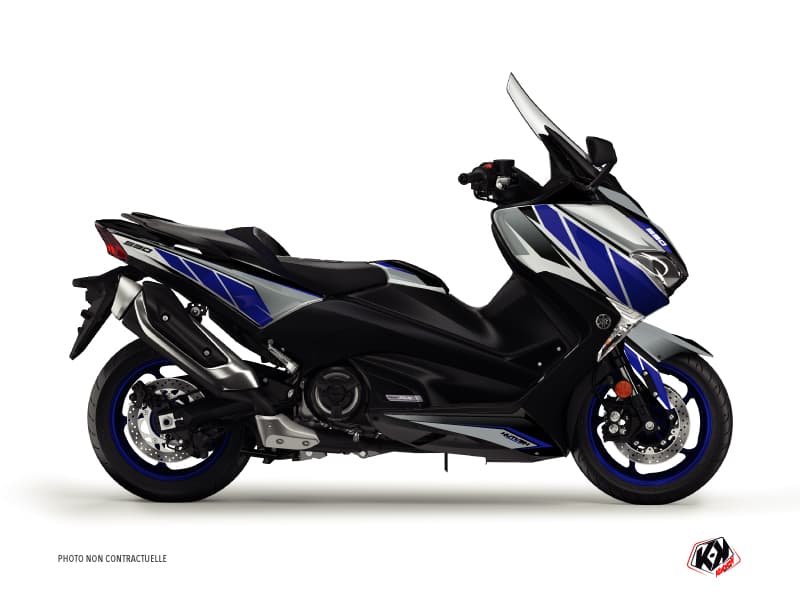 Kit graphique Maxiscooter Replica Yamaha TMAX 530 Bleu Gris