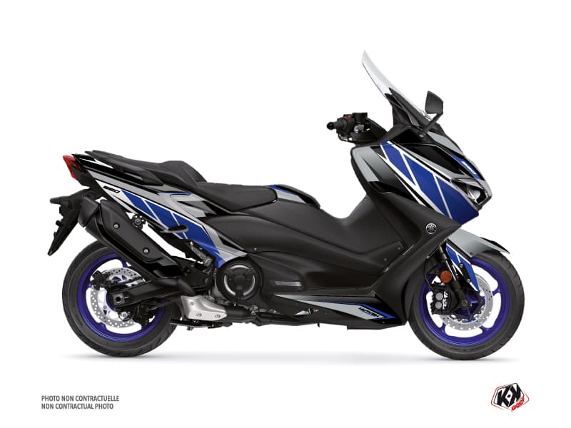 deko-set maxi-scooter yamaha tmax 560 replica grau-blau