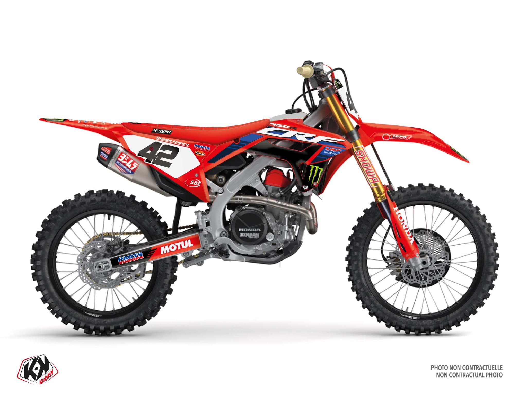 Honda CRF 450 R Dirt Bike Replica Van Beveren K24 Graphic Kit