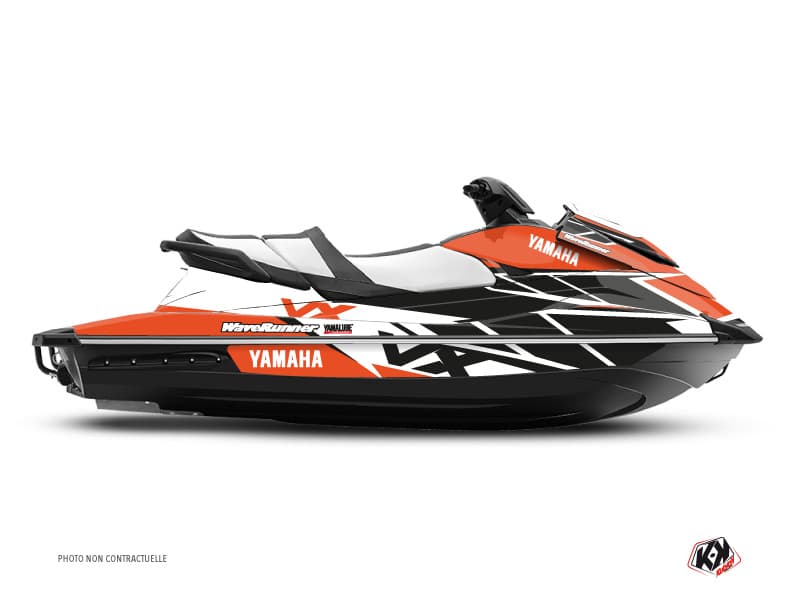 kit graphique jet-ski replica yamaha vx noir orange