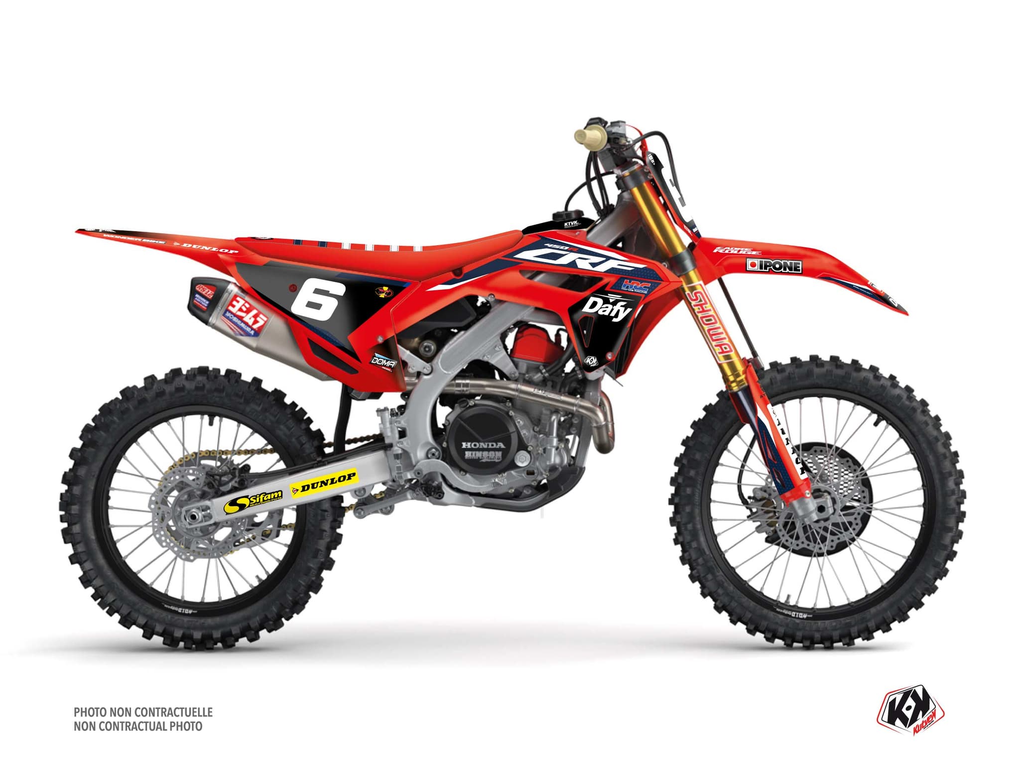kit graphique motocross honda crf 250 r replica wonder bike k24