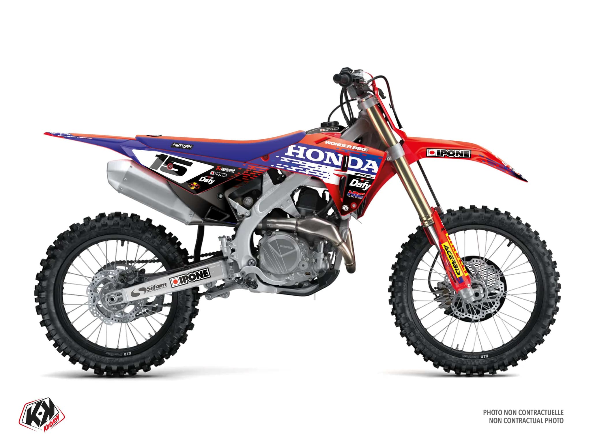 kit déco replica wonder bike sable k26 motocross honda crf 450 r | Honda | Kutvek