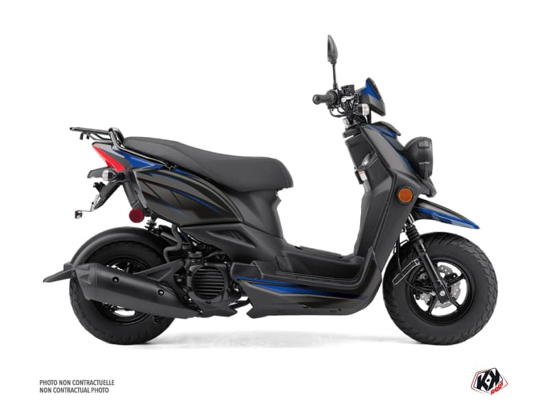 Kit graphique Scooter Replica Yamaha BWS 50 - ZUMA 50F Noir Bleu
