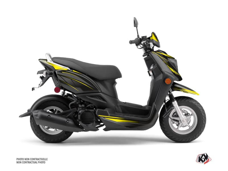 Kit graphique Scooter Replica Yamaha ZUMA 50FX Noir Jaune