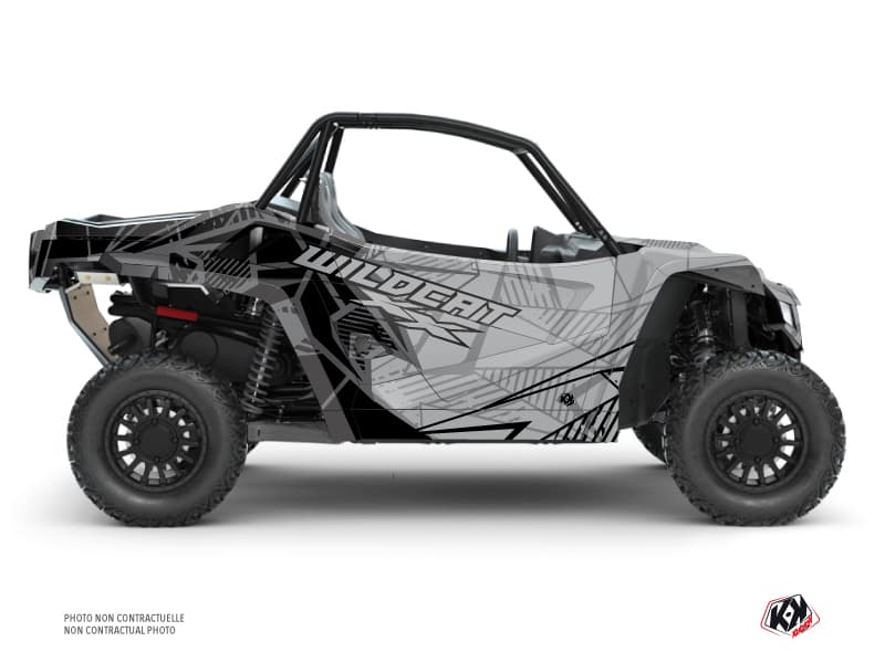 utv arctic cat textron wildcat xx requiem black-grey graphic kit | Arctic Cat | Kutvek