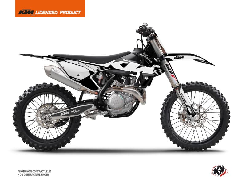 deko-set moto-cross retro ktm 250 sx schwarz