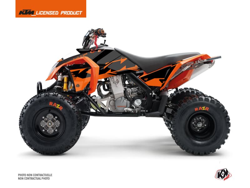 kit graphique quad ktm sx 450 retro orange