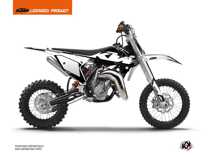 deko-set moto-cross retro ktm 65 sx schwarz