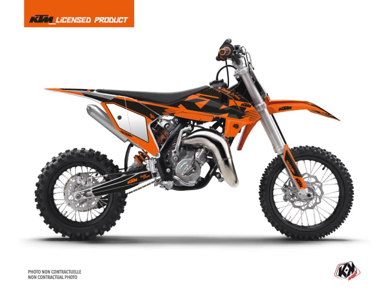 deko-set moto-cross retro ktm 65 sx orange