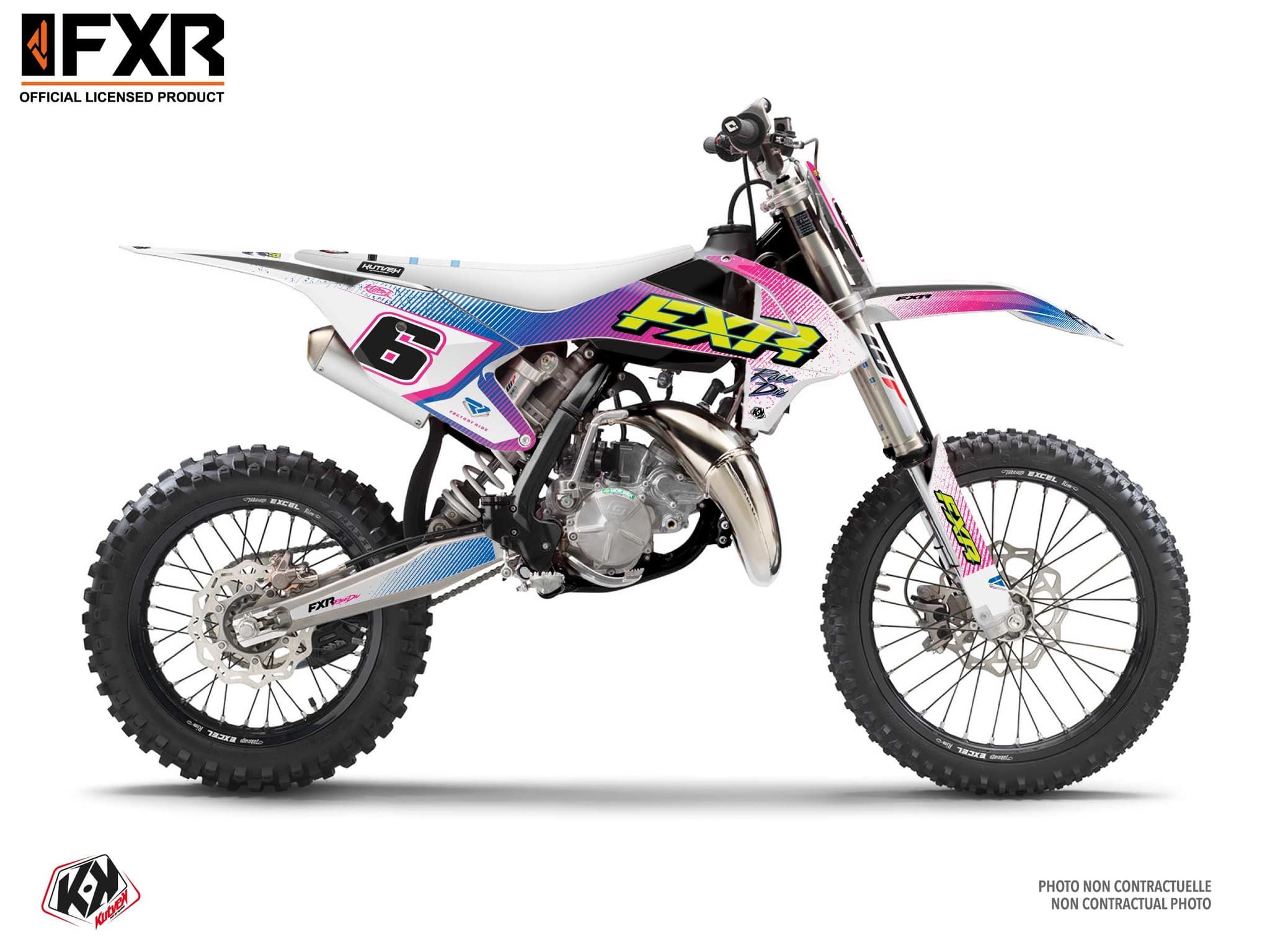 deko-set moto-cross gasgas mc 85 fxr retro
