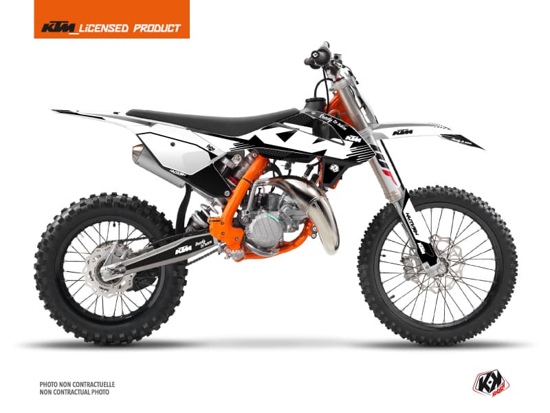 deko-set moto-cross retro ktm 85 sx schwarz