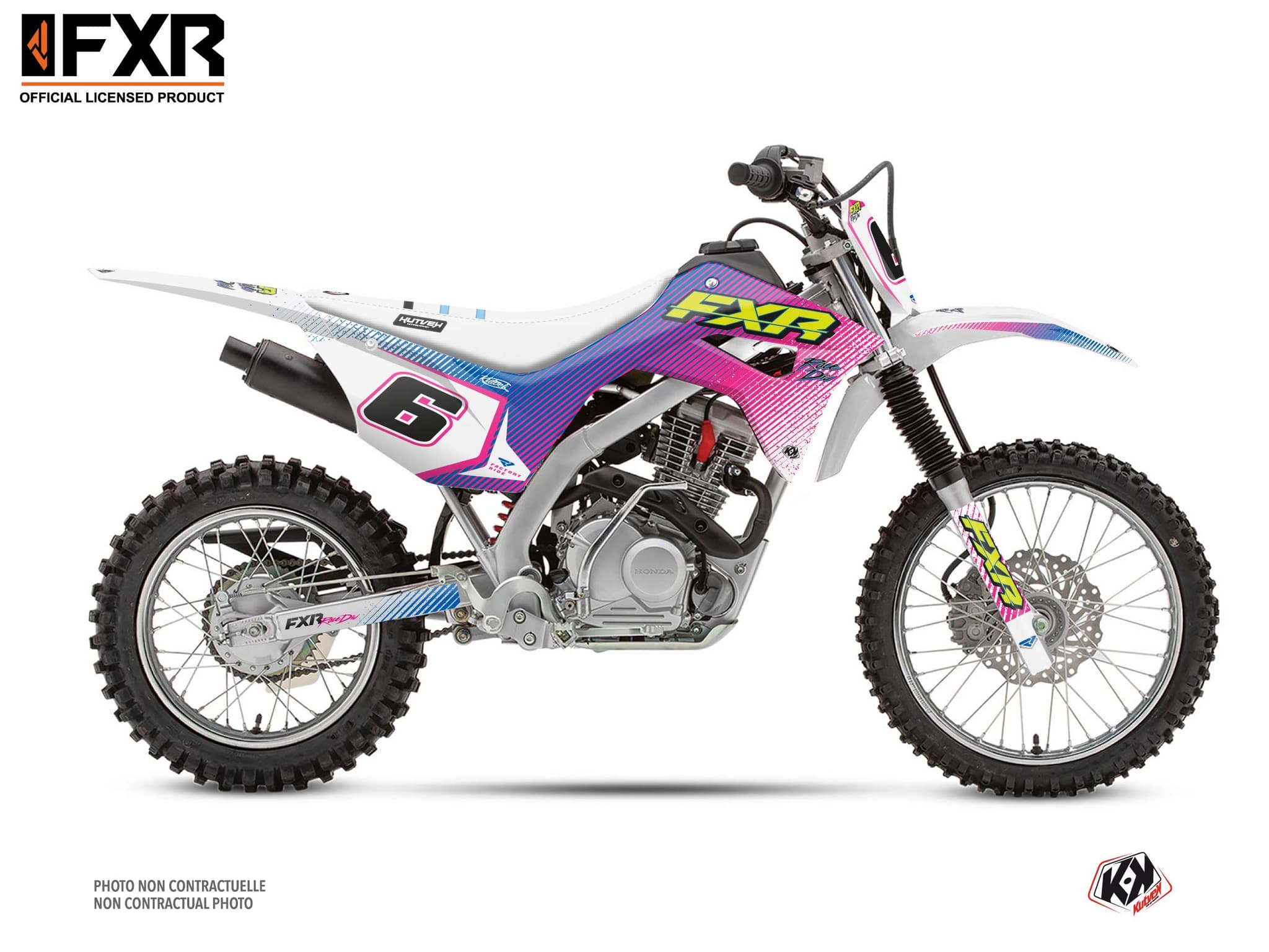 kit graphique motocross honda crf 125 f fxr retro