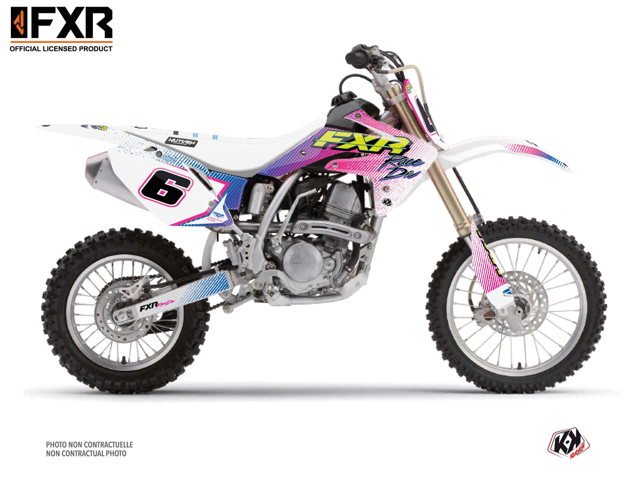 kit graphique motocross honda crf 150 r fxr retro