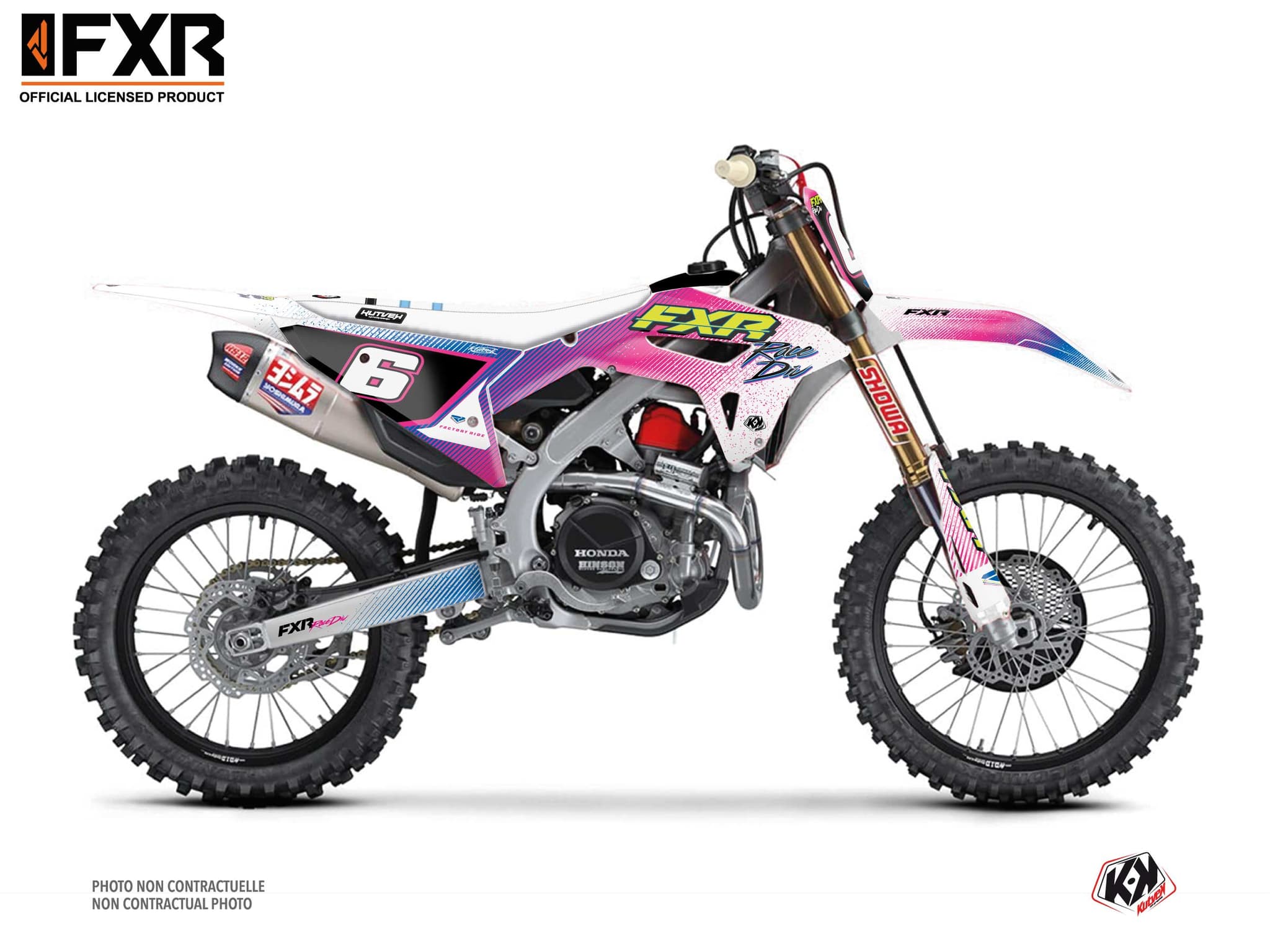 kit graphique motocross honda crf 250 r fxr retro