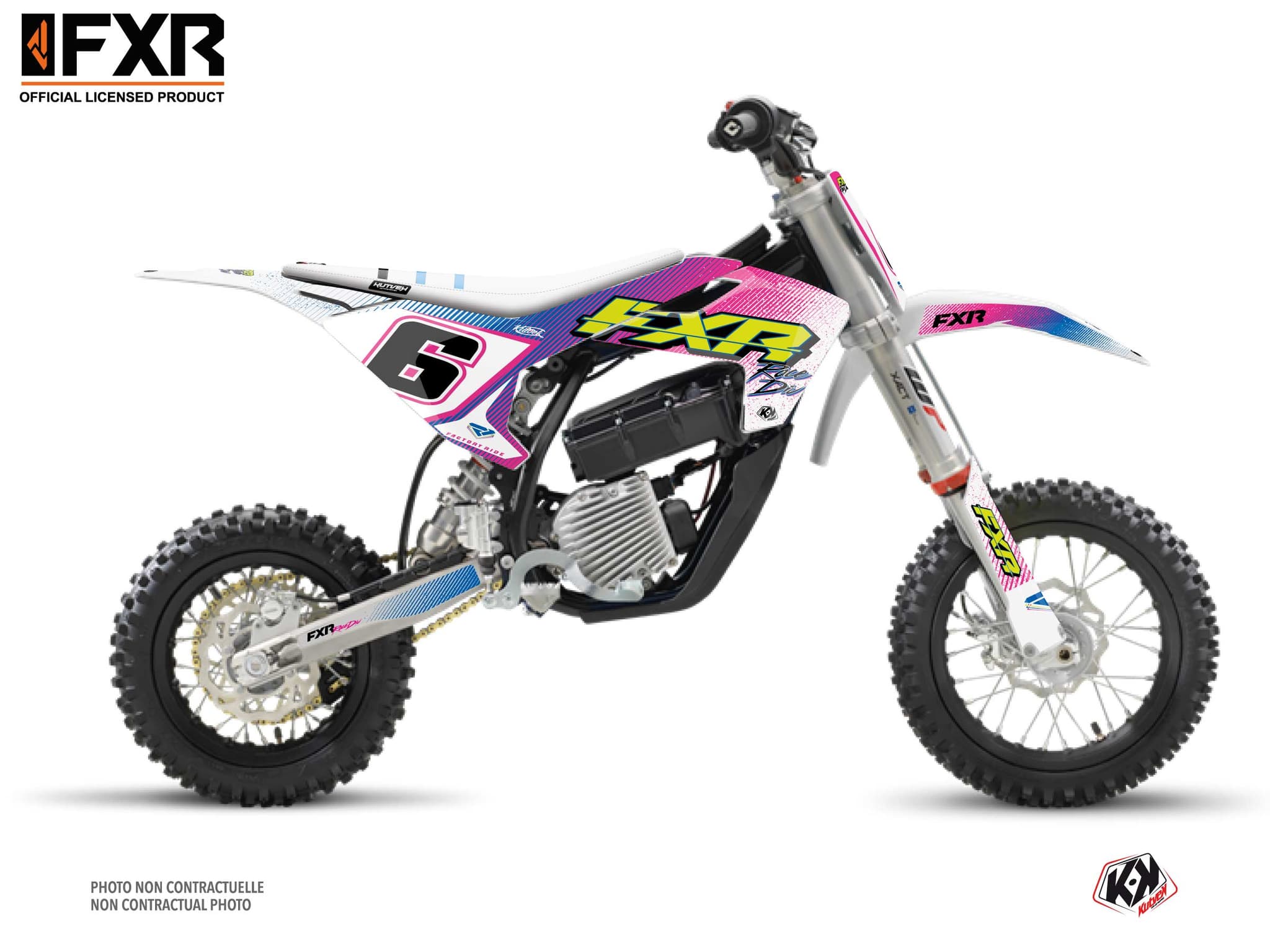 dirt bike husqvarna e e5 fxr retro graphic kit