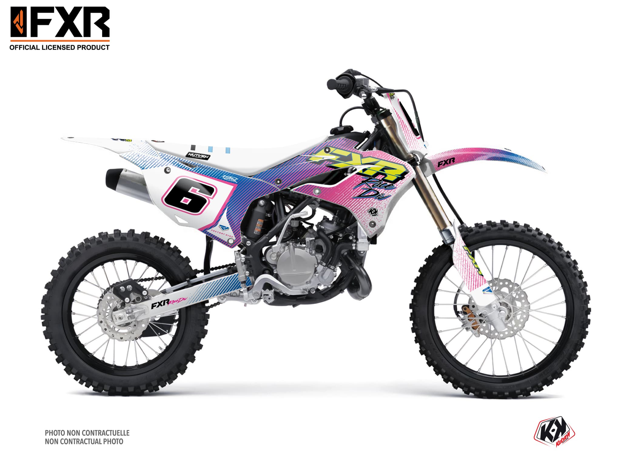 dirt bike kawasaki klx 110 fxr retro graphic kit