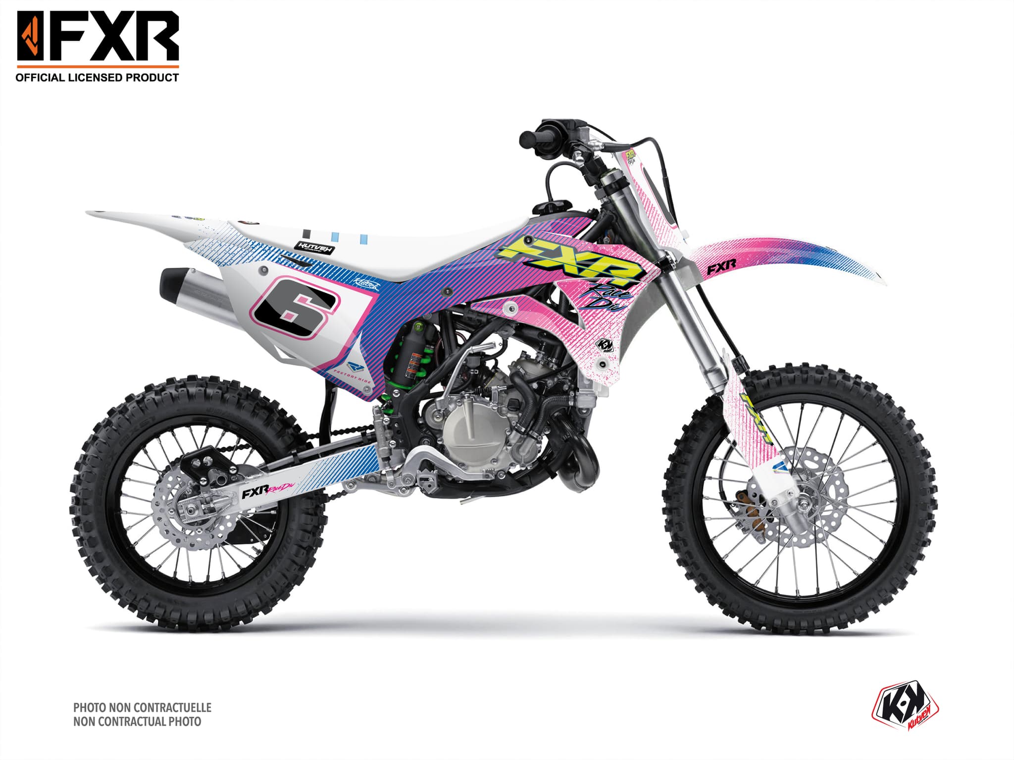 kit graphique motocross kawasaki kx 100 fxr retro | Kawasaki | Kutvek