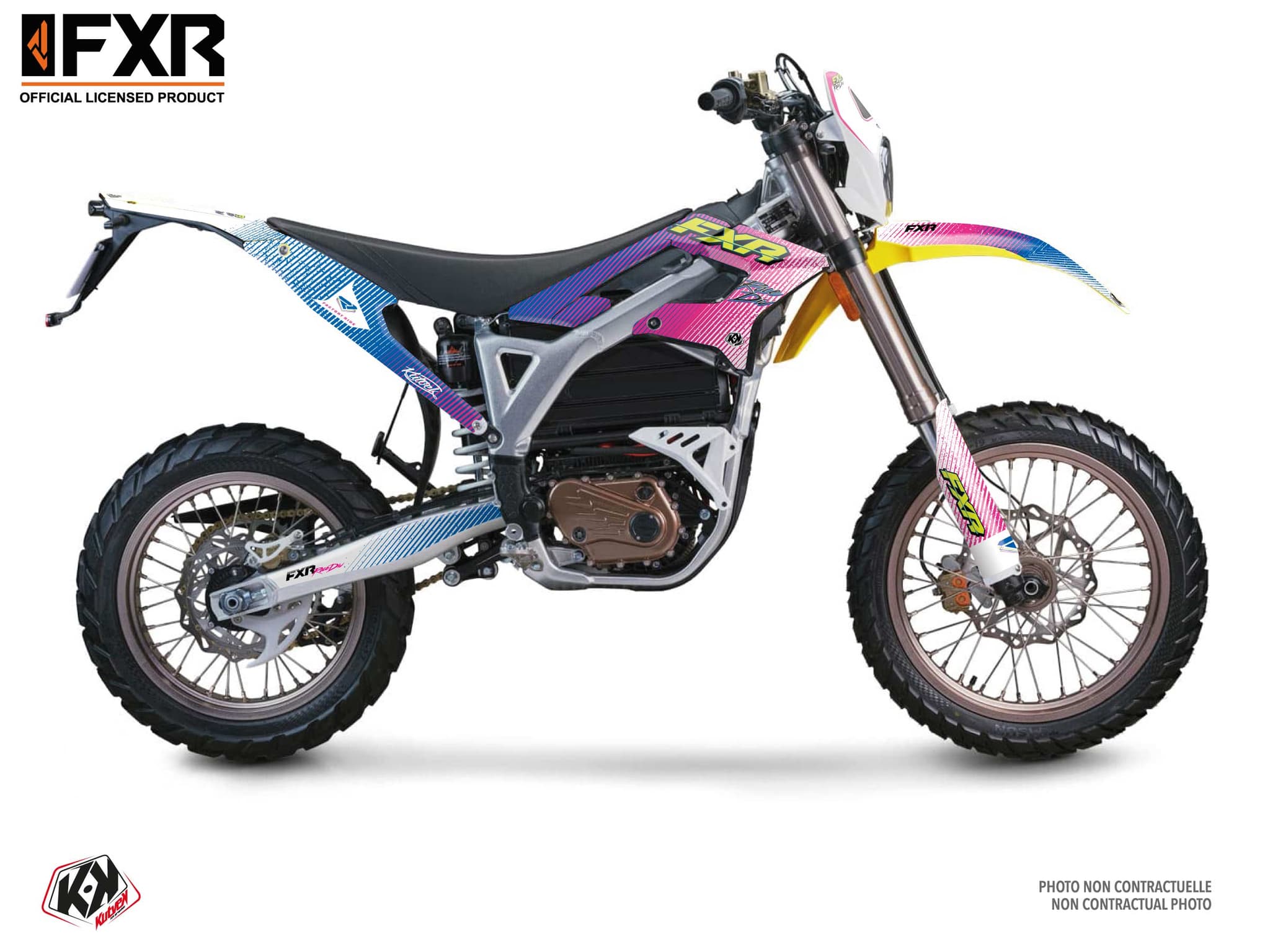 kit decorativo moto-cross sur-ron storm-bee enduro fxr retro rosa